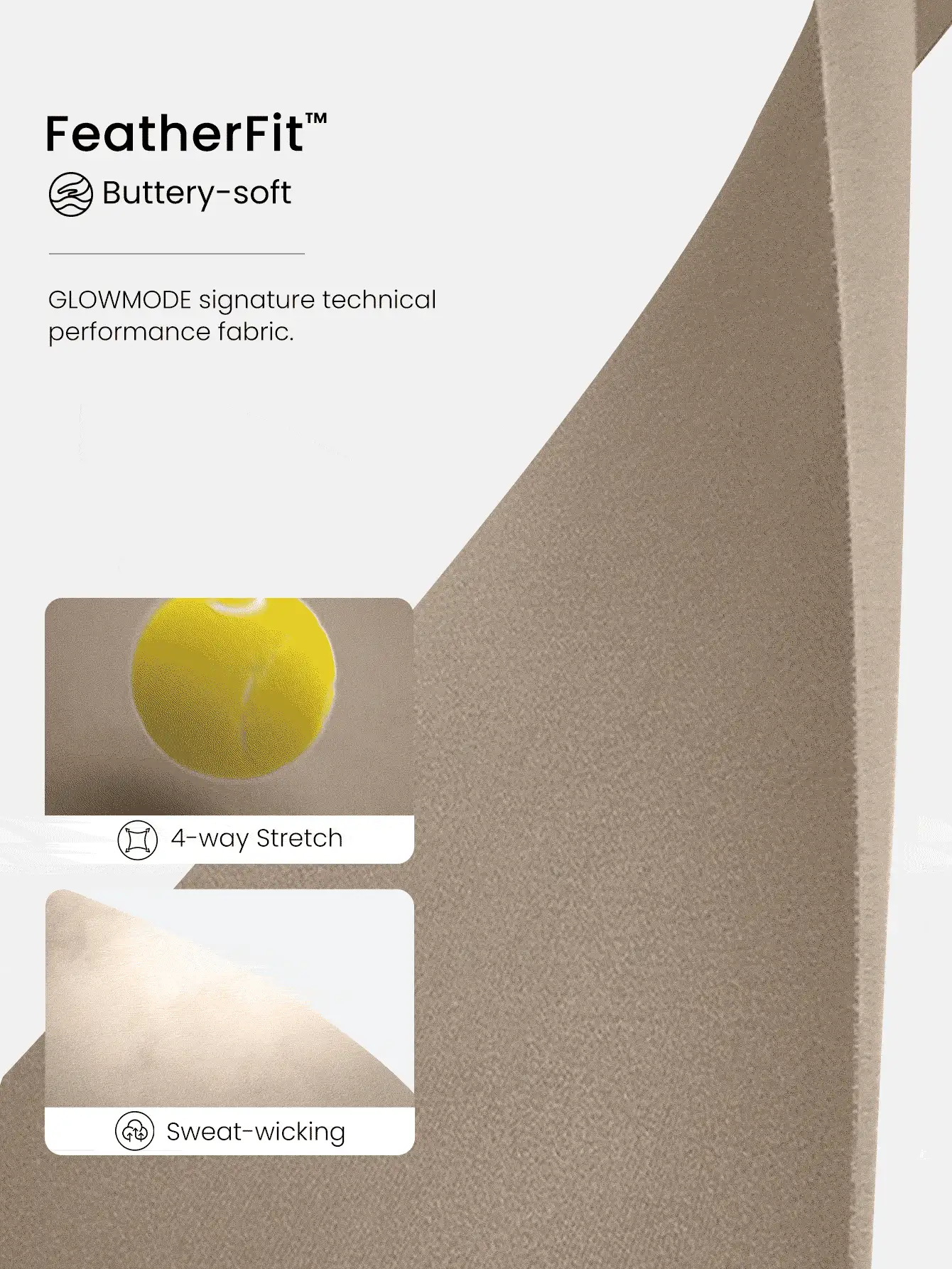 GLOWMODE 31英寸FeatherFit™ Solar Flare 丝滑弹力吸汗无缝高腰喇叭紧身裤，低冲击瑜伽普拉提芭蕾工作室日常休闲装