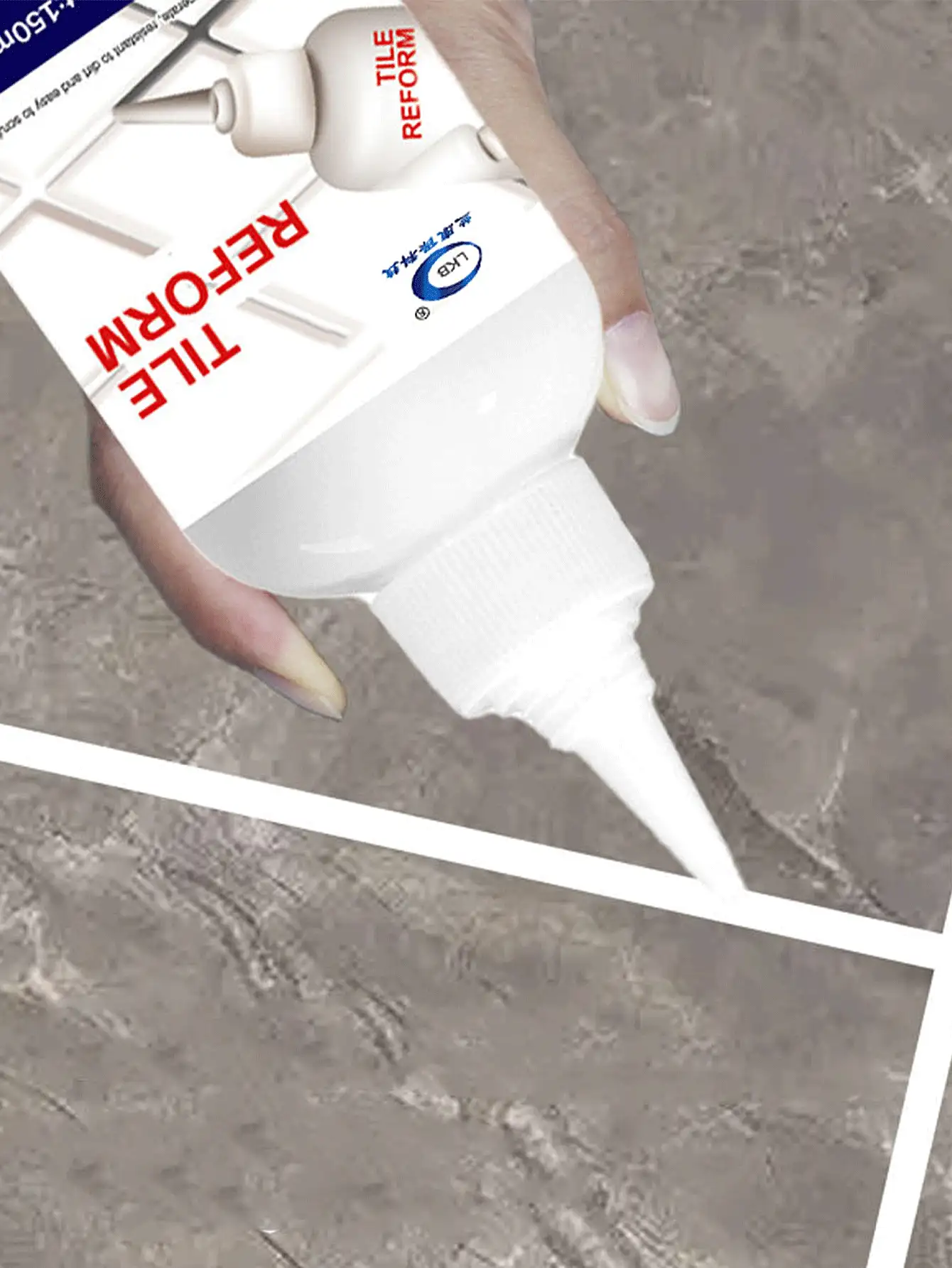 1pc Household DIY Tile Grout, Waterproof And Anti-Mould Filling Sealer For Tiles, Wall & Floor Tile Joint Repair Filling Agent