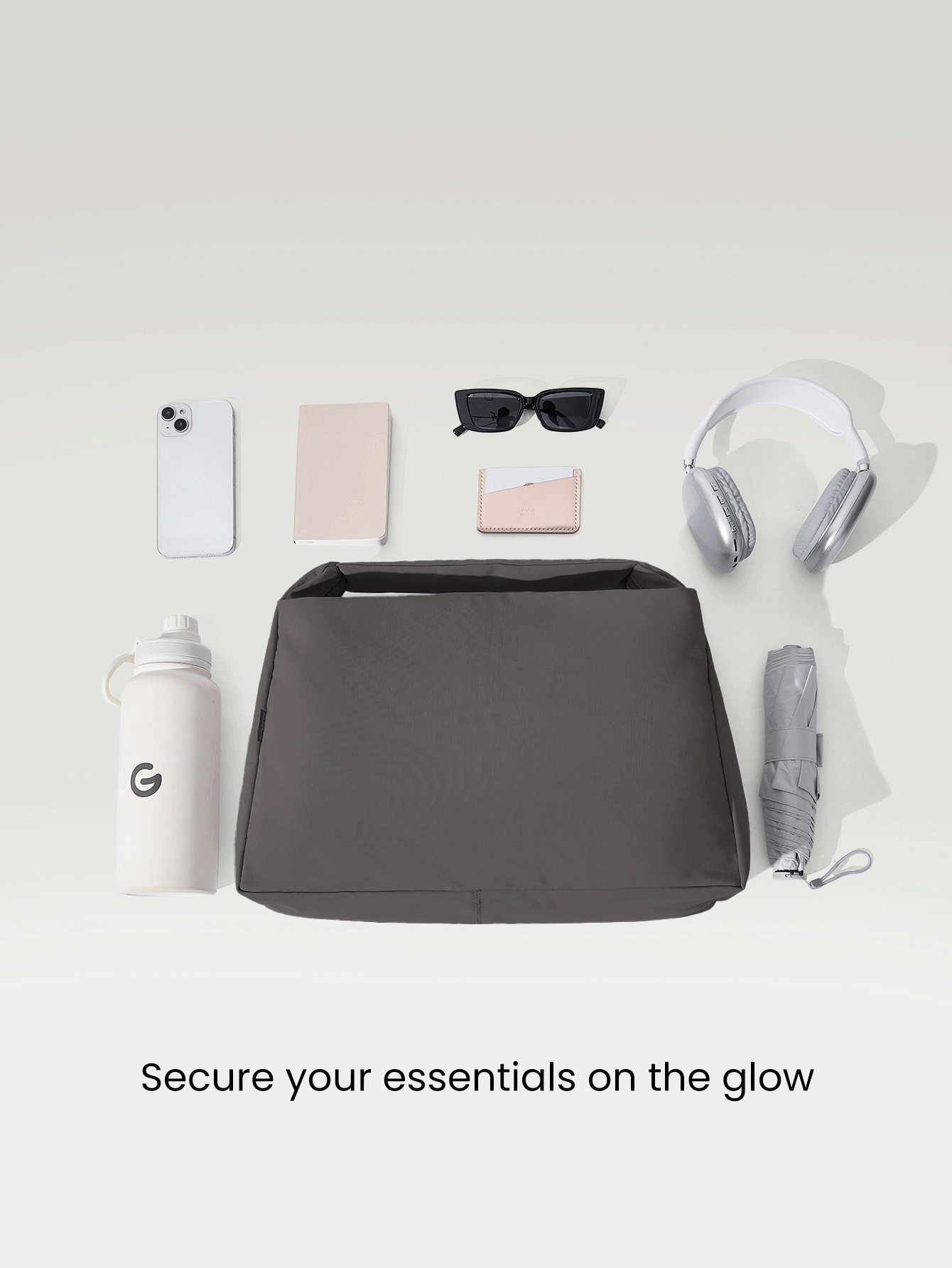 GLOWMODE 17L 纹理防水单肩包 - 灰色 - 查看 3