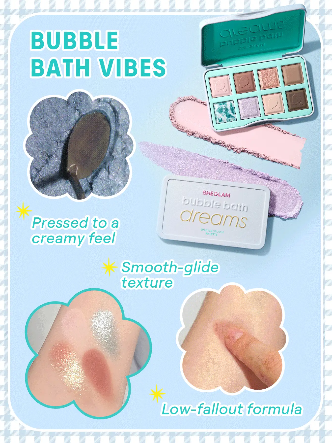 SHEGLAM Bubble Bath Dreams 全套系列組合 品牌 美容 化妝 化妝品 適合女性與女孩 完美搭配夏季春季 Y2K 時尚 流行 生日 母親節禮物 假期 派對準備就緒 最佳顏色 - 彩色 - 查看 10
