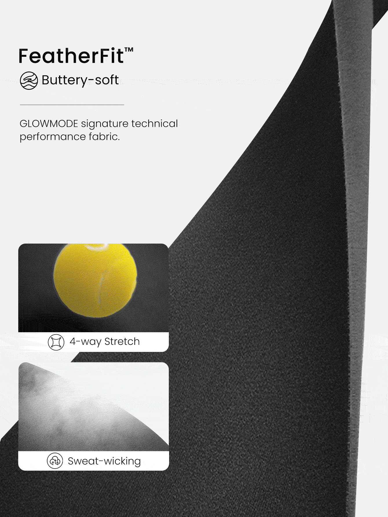 GLOWMODE 24英寸 FeatherFit™ 塑身提臀塑形可拆卸臀垫无前缝速效收腹紧身裤低冲击瑜伽普拉提 Barre Studio 日常休闲装