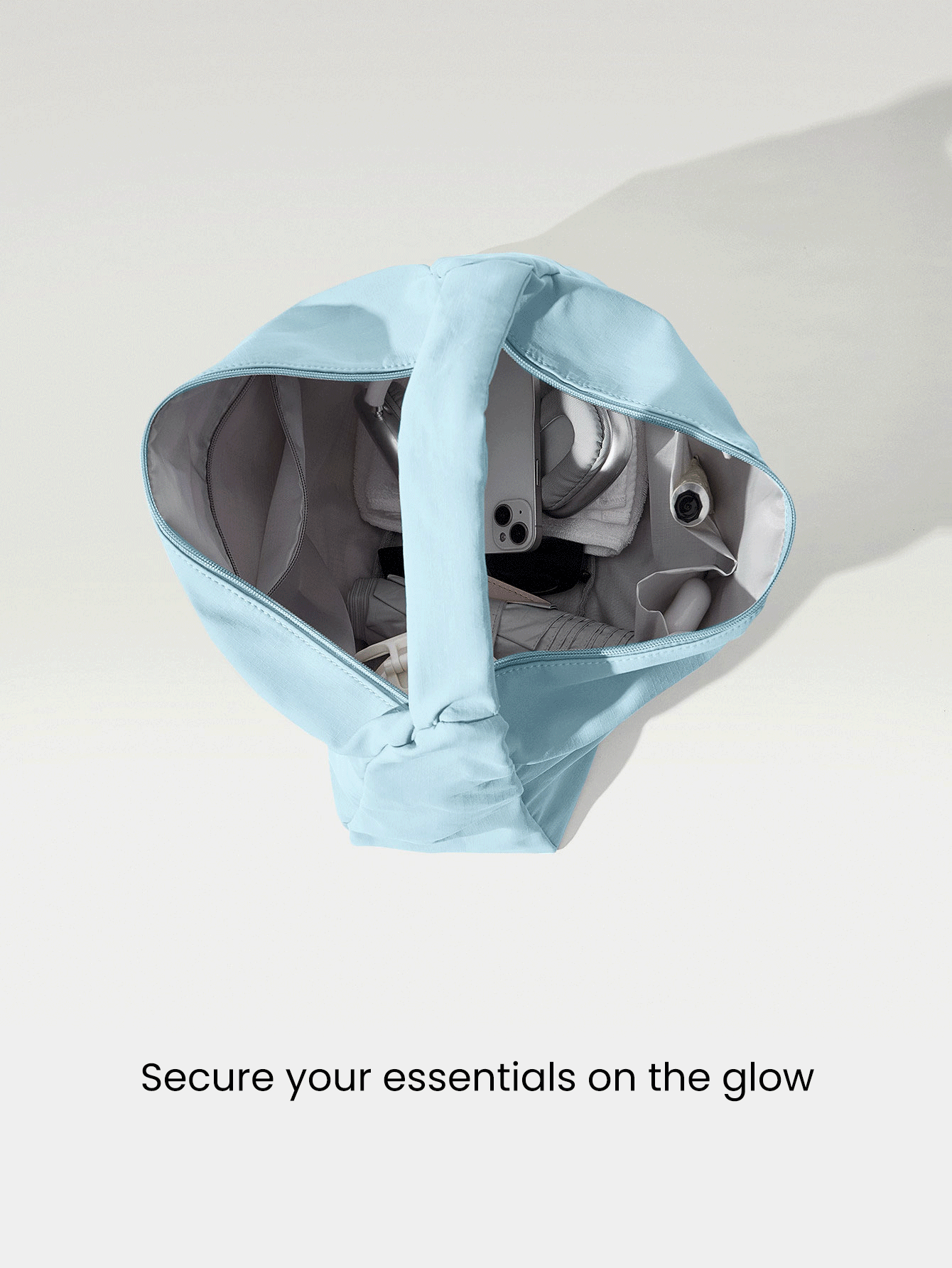 GLOWMODE 17L 纹理防水单肩包 - 藍色 - 查看 3