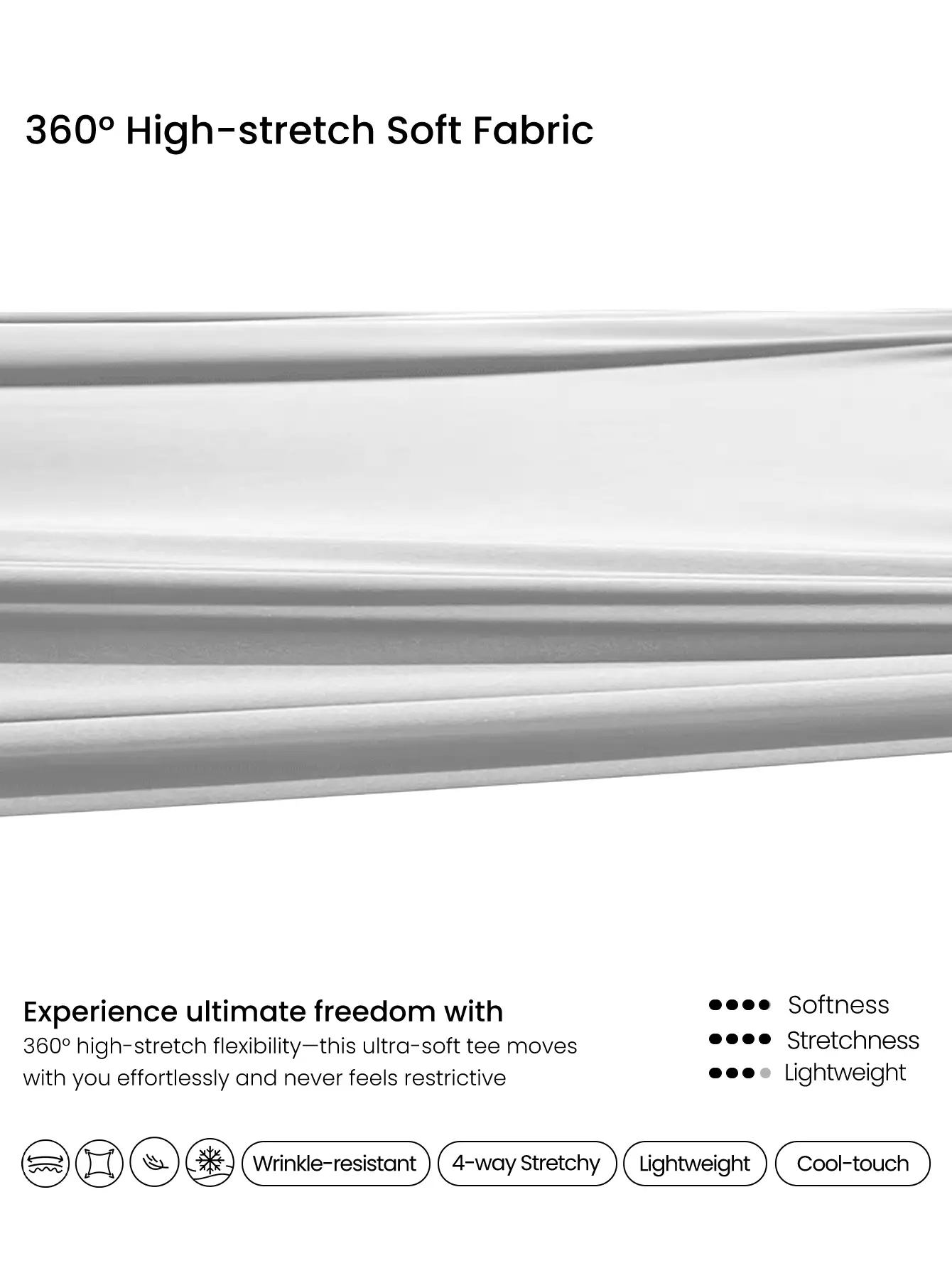 GLOWMODE Glow Era 柔软弹力圆领修身短款短袖运动圆领 T 恤低冲击瑜伽普拉提健身房工作室日常休闲装 - 灰色 - 查看 5