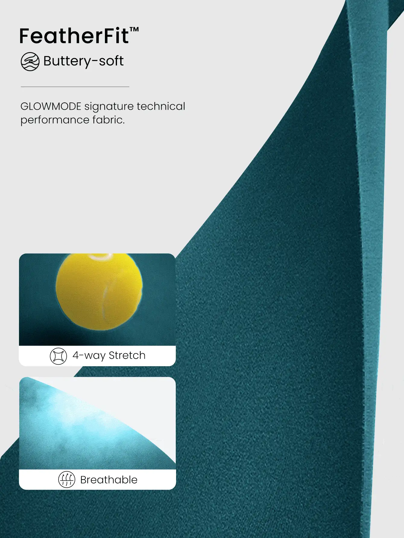 GLOWMODE Quần short đạp xe Crossover FeatherFit™ 8" dùng cho chạy bộ, tập thể dục, đạp xe, tập thể dục mùa hè - tầm gửi - Xem 5