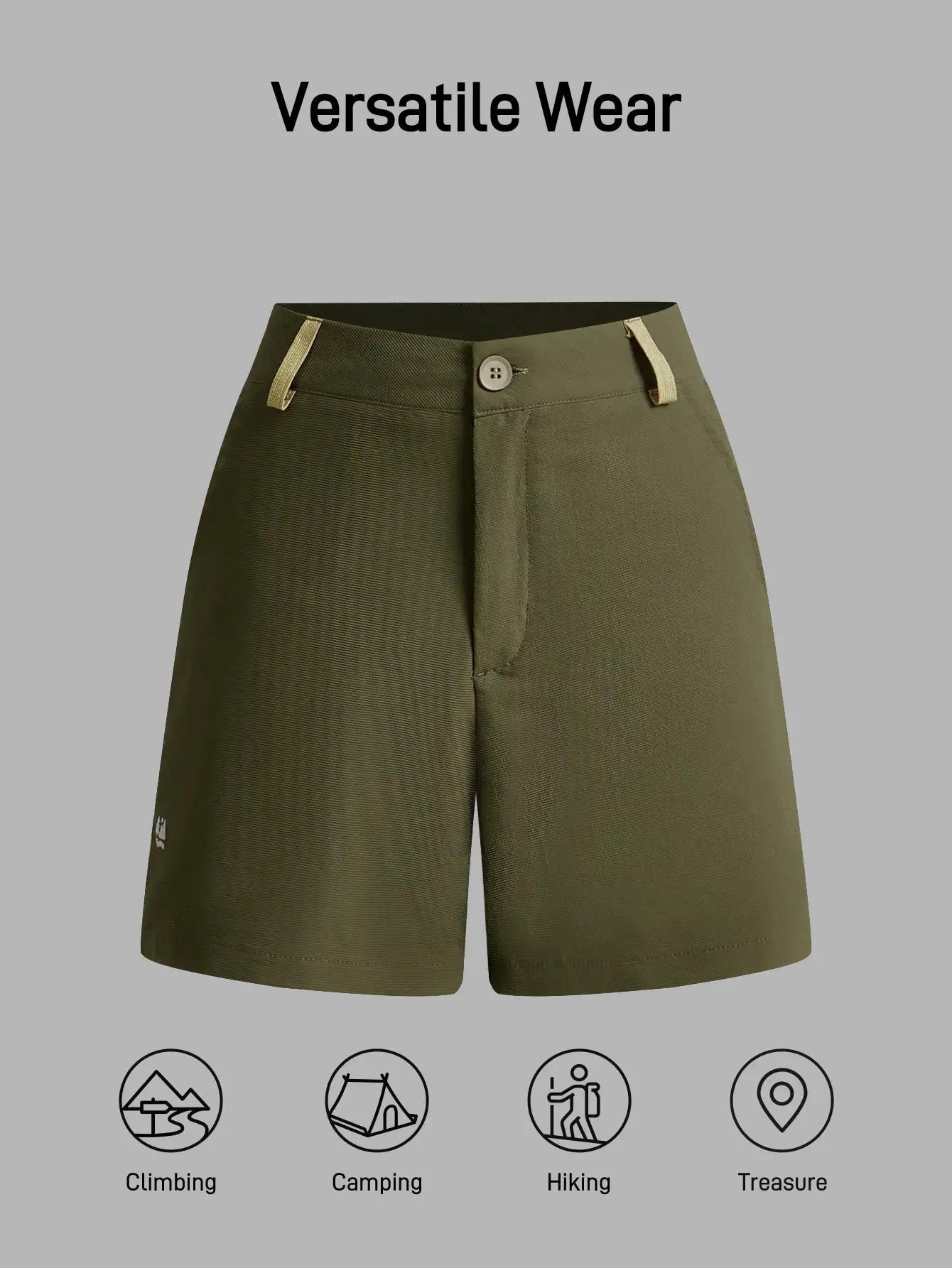 Easithlete Pantalones cortos para mujer para senderismo al aire libre, camping y viajes urbanos