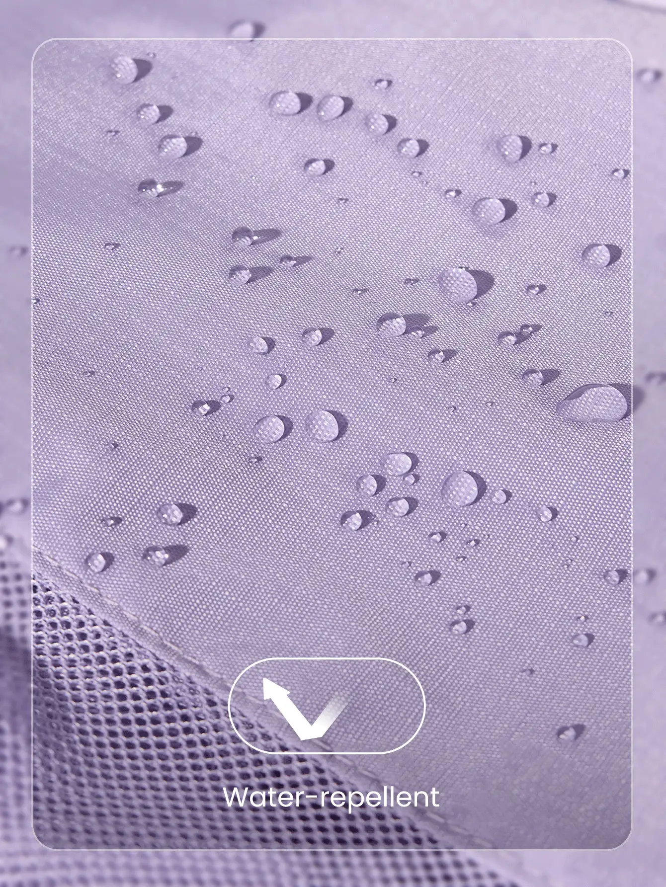 GLOWMODE 18L NylonZipper Pocketed Tote Bag Beach Travel Daily Casual Travel Bag - Mauve Purple - View 6