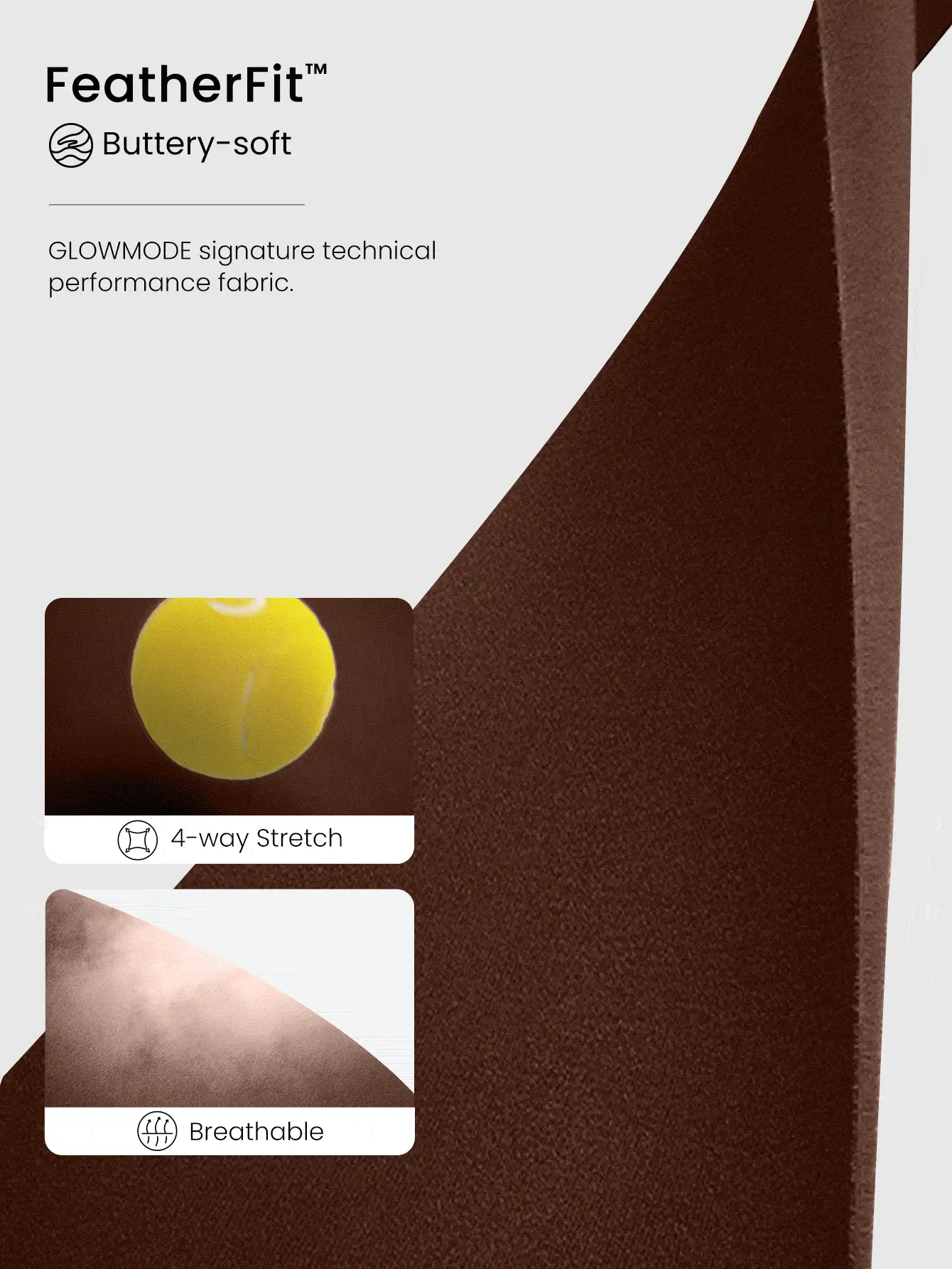 GLOWMODE 31" FeatherFit™ Tummy Control U-Back Square Neck Flare Jumpsuit Low Impact Yoga Daily Removable Cups