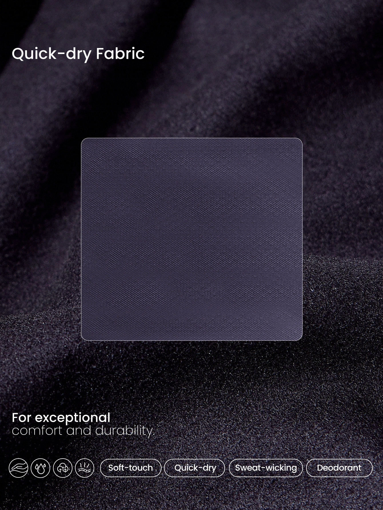 GLOWMODE X Harry Potter Sweat-Wicking Quick-Dry Foldable Hooded Bath Towel Gym Studio Training Daily Active - Black - View 7