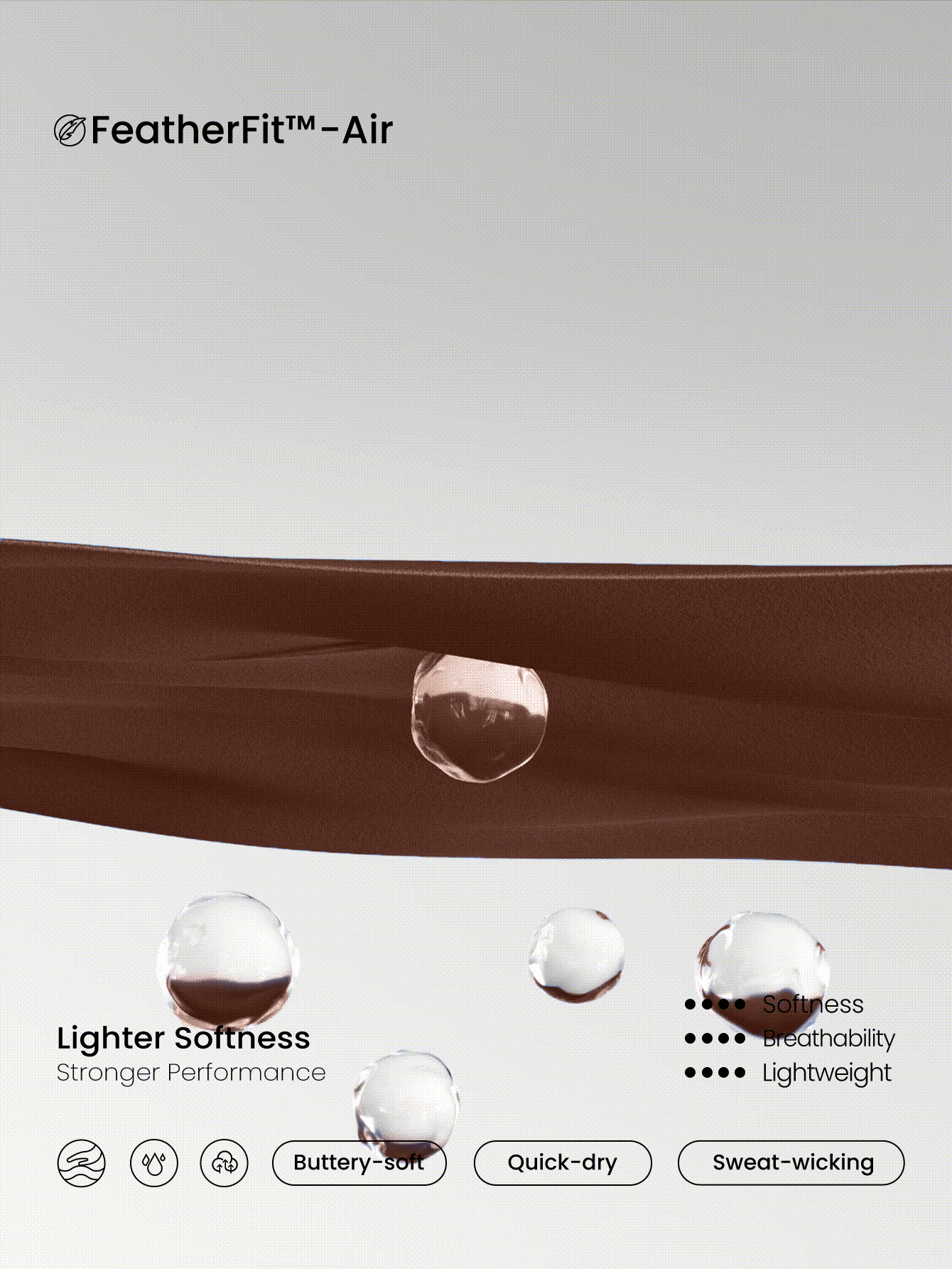 GLOWMODE 24 英寸 FeatherFit™-Air Glow Giver 柔软透气吸汗前拉链罗纹侧板轮廓接缝拇指孔深 V 形后背接缝可拆卸罩杯长袖连体衣低冲击日常运动服 - 肉桂靈感 - 查看 8