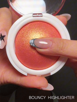 SHEGLAM Glowchi Bouncy Highlighter-Red Bean Brand Beauty Makeup Face Paint Cosmetic For Women Girls Perfect For Winter Spring Ideal For Y2K Fancy Fashion Suitable For Birthday Valentine'S Day Gift Rave Party Ready Best Color - Red Bean - View 2