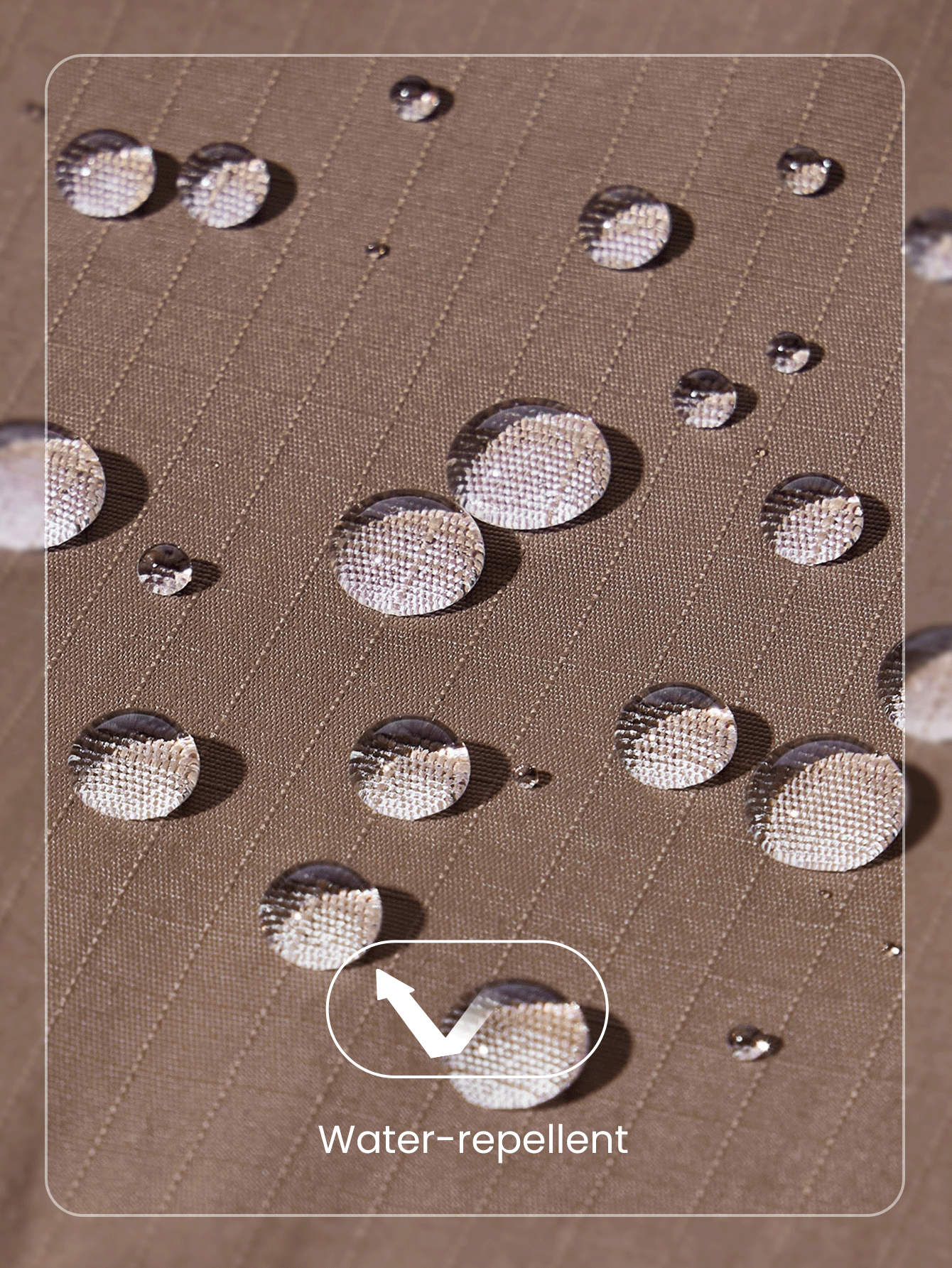 GLOWMODE 5L Glow The Distance Water-Repellent Zipper Closure Dual-Compartment Storage Logo Toiletry Bag Gym Travel Daily Casual  Spring Summer - Brown - View 4