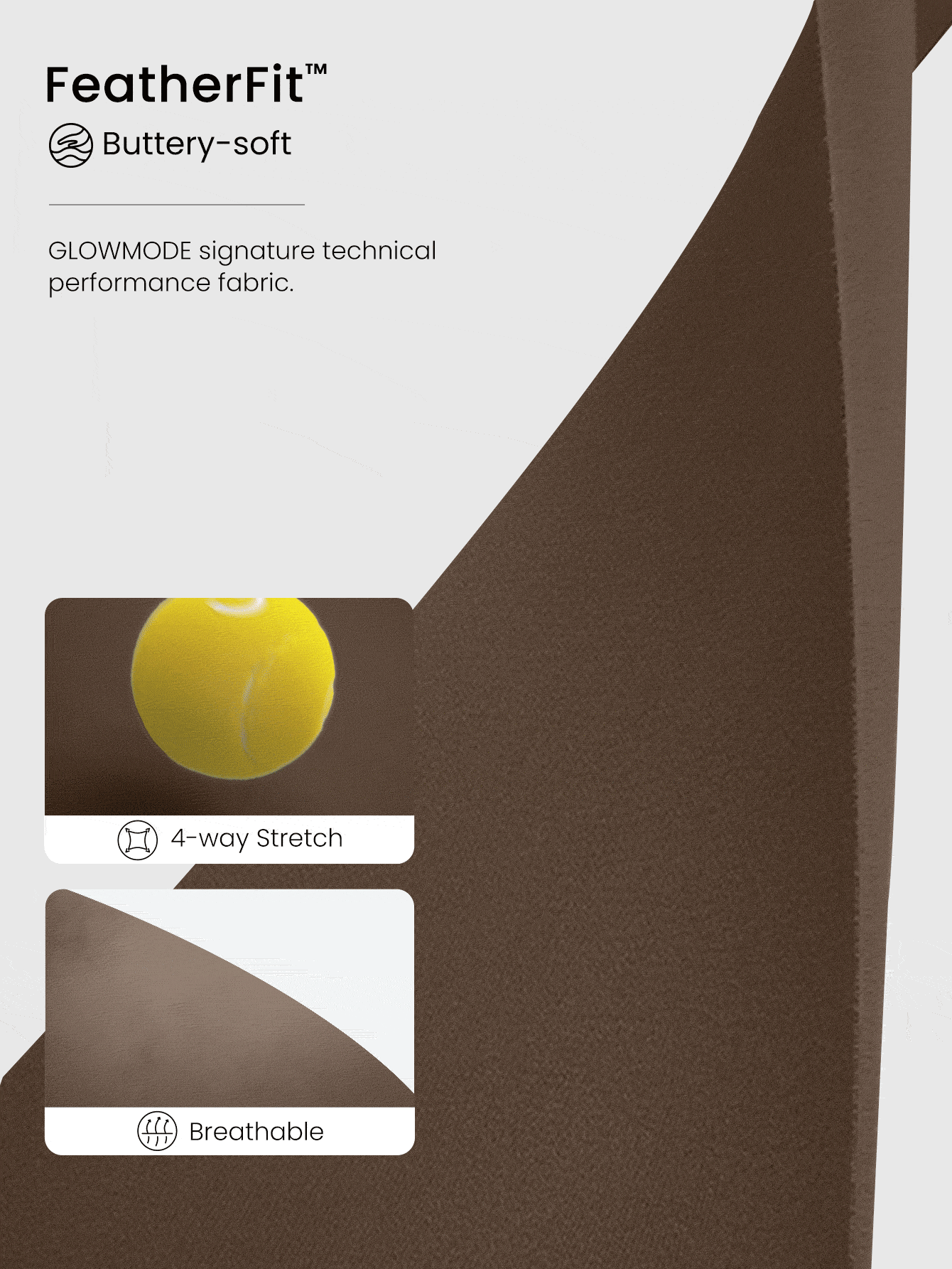 GLOWMODE FeatherFit™ Crisscross Hoạt động Xe tăng Hỗ trợ ánh sáng Thấp Yoga Hằng ngày - Cảm hứng quế - Xem 4