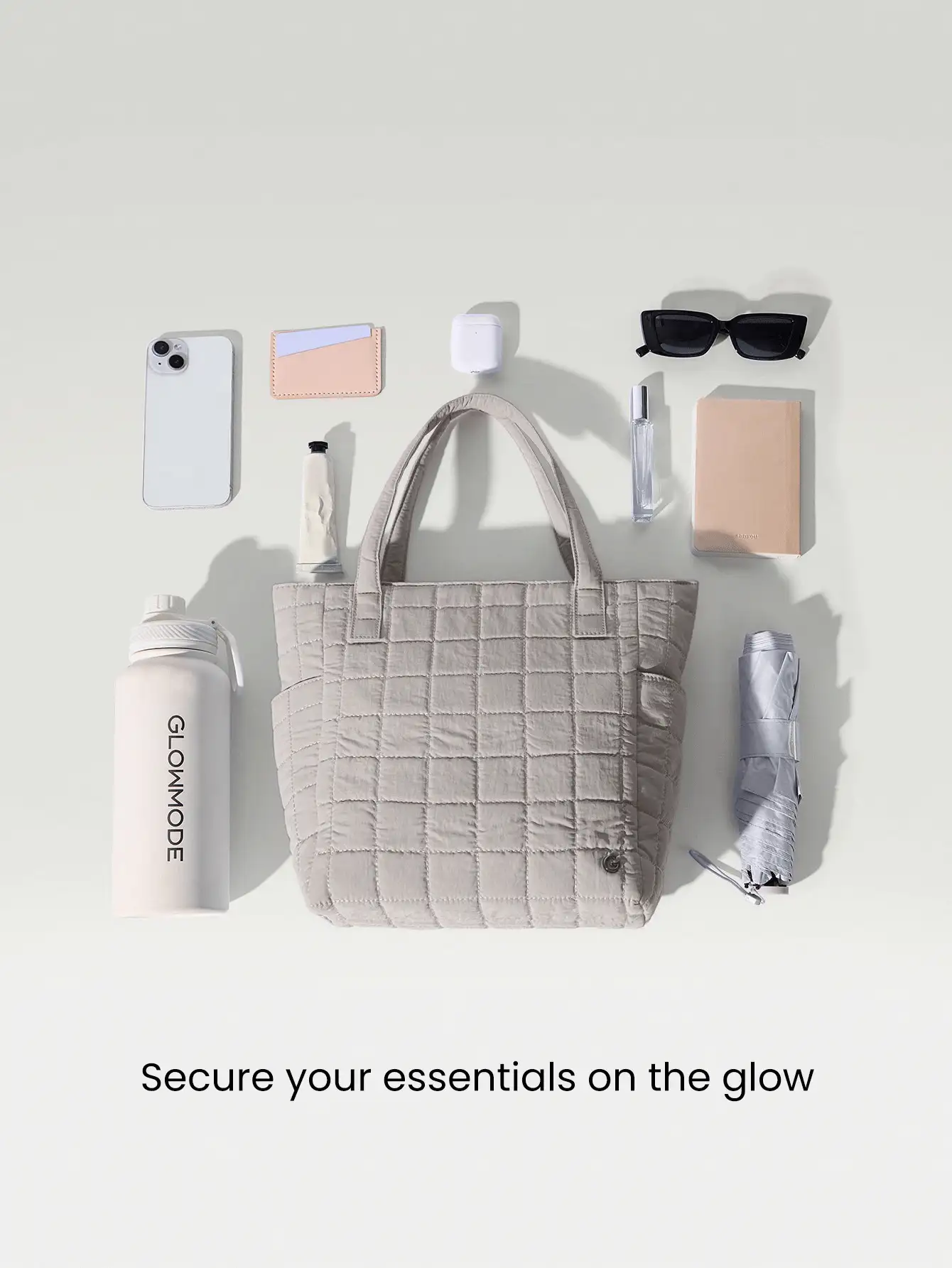 7L Water-Resistant Make It Quilted Dual Handle Tote Bag With Multi Pockets Daily Casual Fall Winter