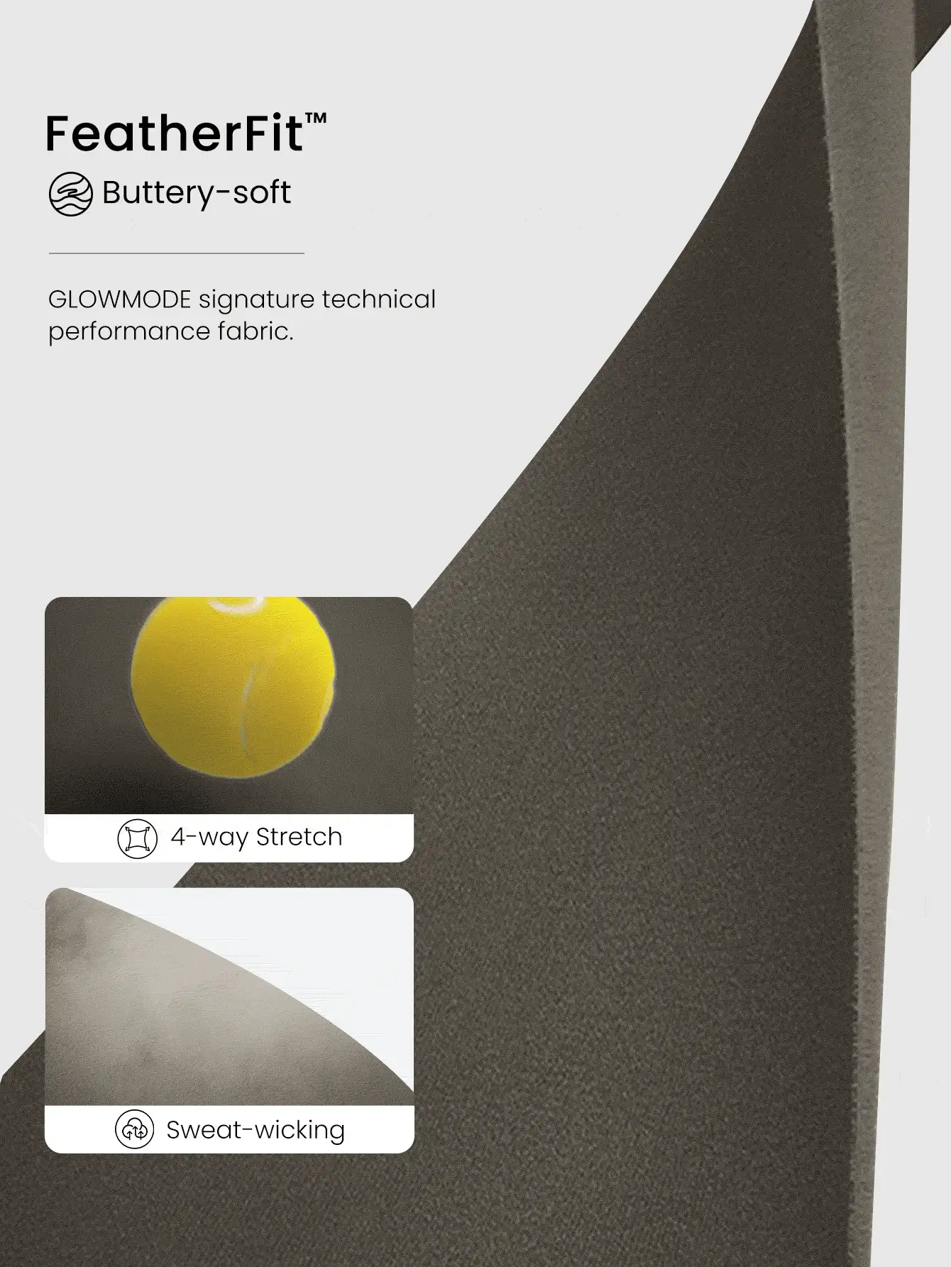 GLOWMODE FeatherFit™ Slim-It Streamline Performance Secure Pockets Zip Up Long Sleeve Jacket Low Impact Yoga Daily  Spring Summer - Brown - View 5