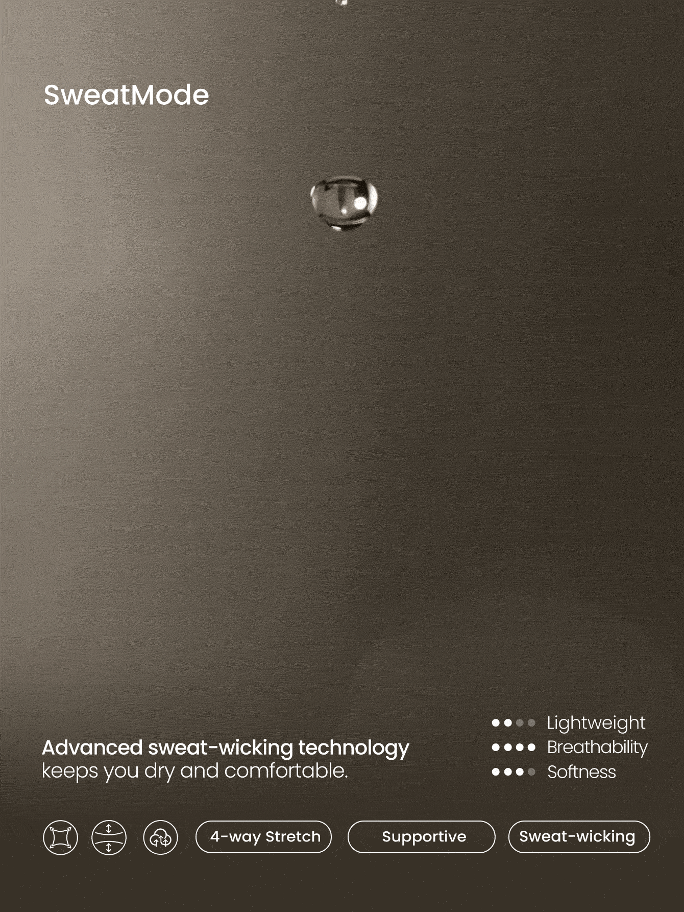 GLOWMODE 1 条装粘合高腰平角内裤日常休闲装