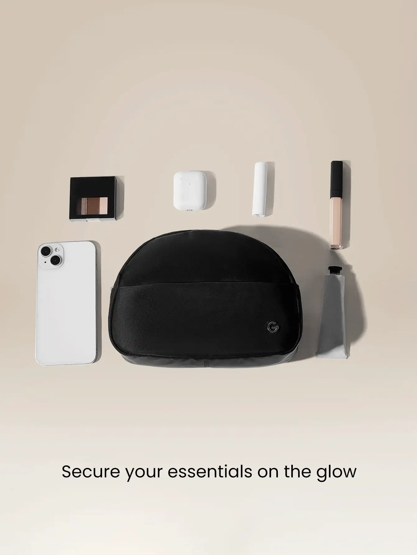 GLOWMODE 2升 Travel Mate 多功能小物件必备双口袋旅行收纳袋 - 黑色 - 查看 2