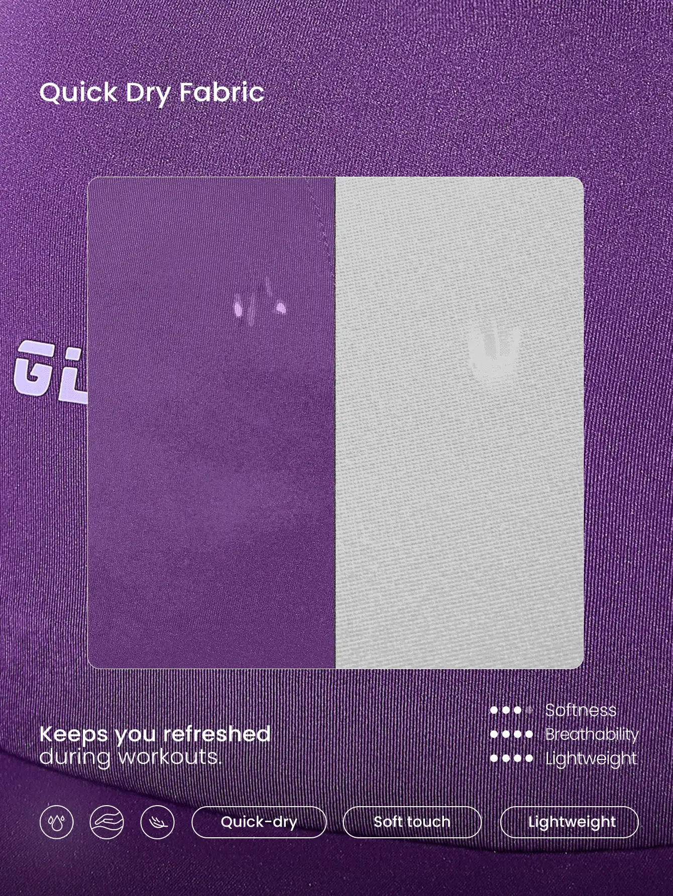 GLOWMODE 专为骑行而设计，吸汗速干轻便透气骑行帽，适合健身房训练锻炼 - 紫色 - 查看 6