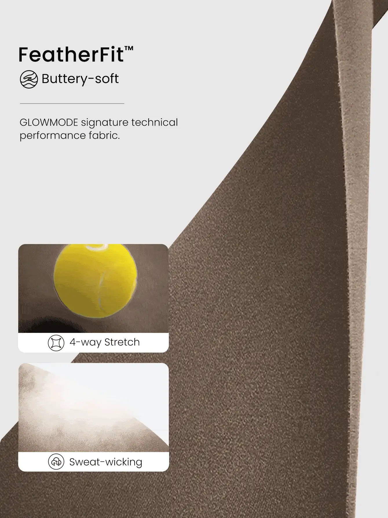 GLOWMODE FeatherFit™ Full Underarm Hip Length Square Neck Basic Tank Top Low Impact Yoga Pilates Studio Daily Removable Cups Fall Winter