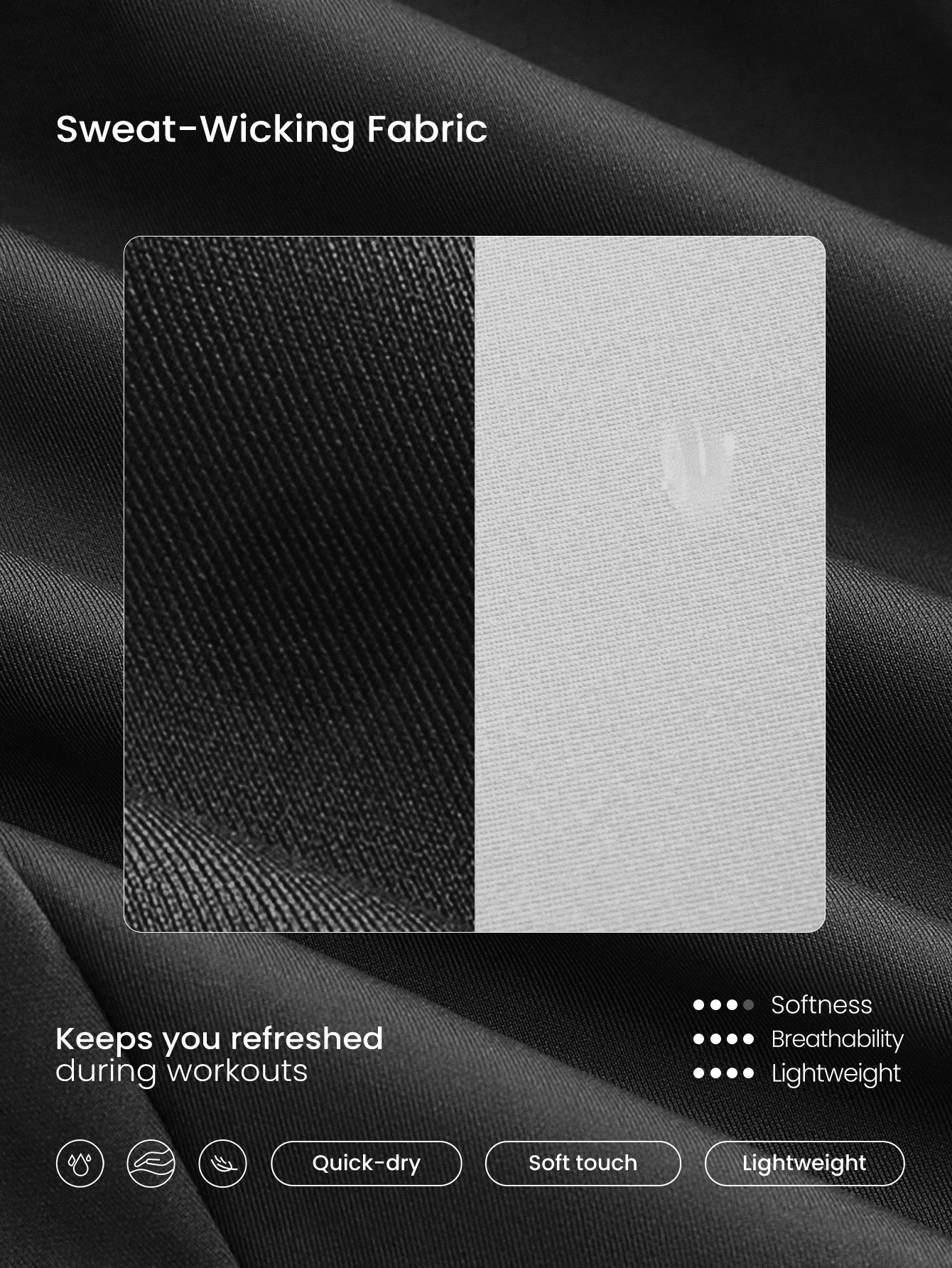 GLOWMODE 8" Long Haul Quick-Dry Back Strap Butt Padding Mesh Panel Contrasting Logo Non-Slip Strips Cycling Biking Bib Shorts Gym Training Workout - Black - View 6