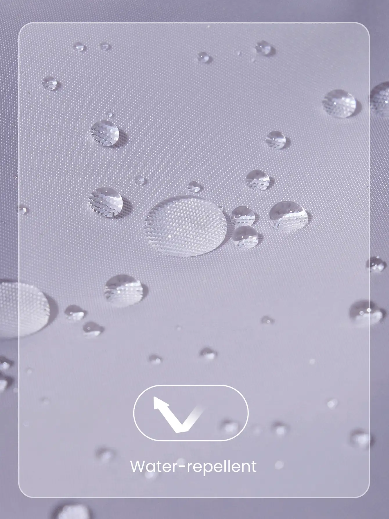 GLOWMODE 1升拉链式多功能腰包 防水斜挎腰包 可调节肩带 - 淺灰紫 - 查看 6