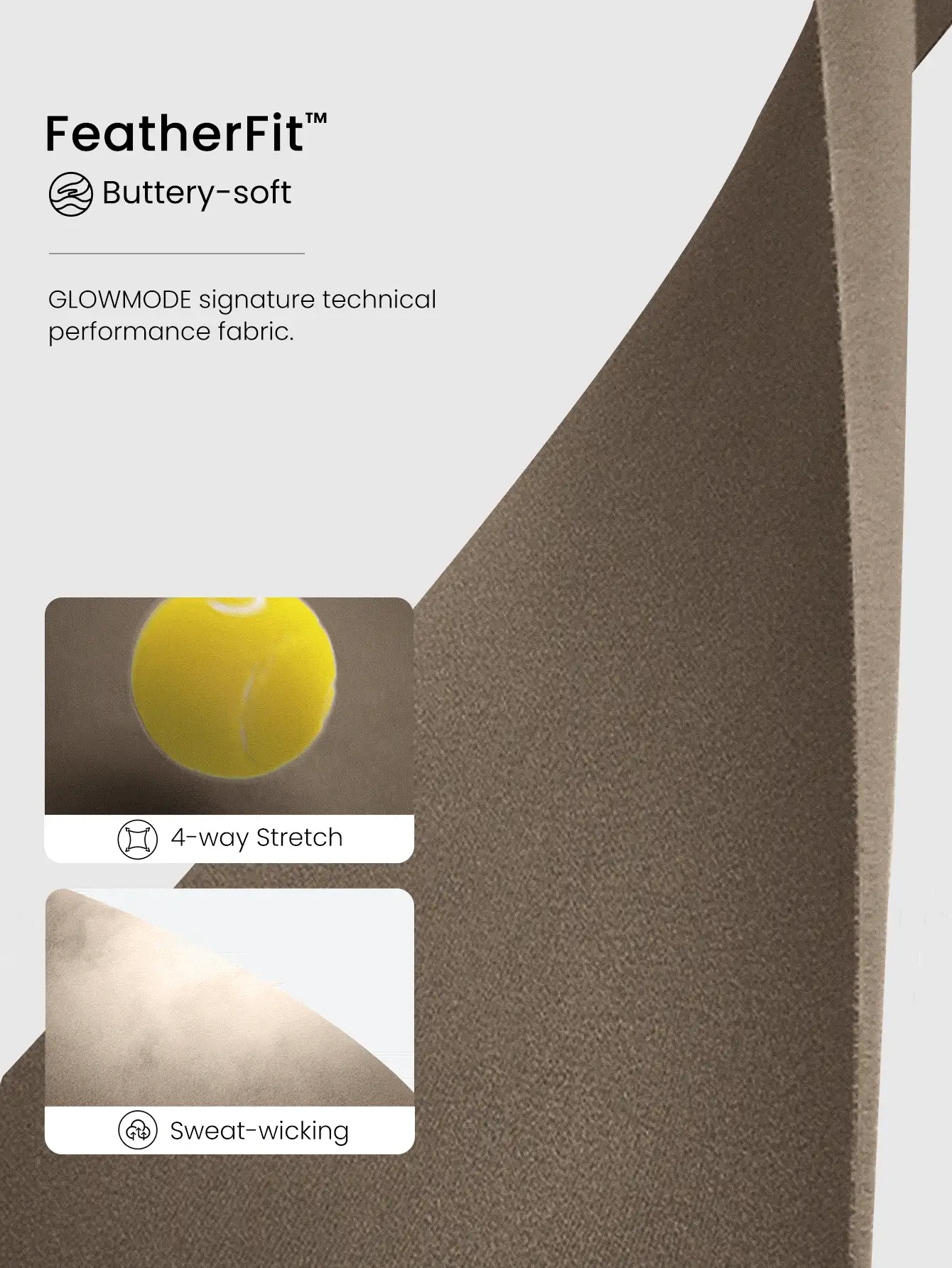 GLOWMODE 35英寸 FeatherFit™ Go Groove 超长喇叭紧身裤 低冲击瑜伽普拉提工作室日常休闲装