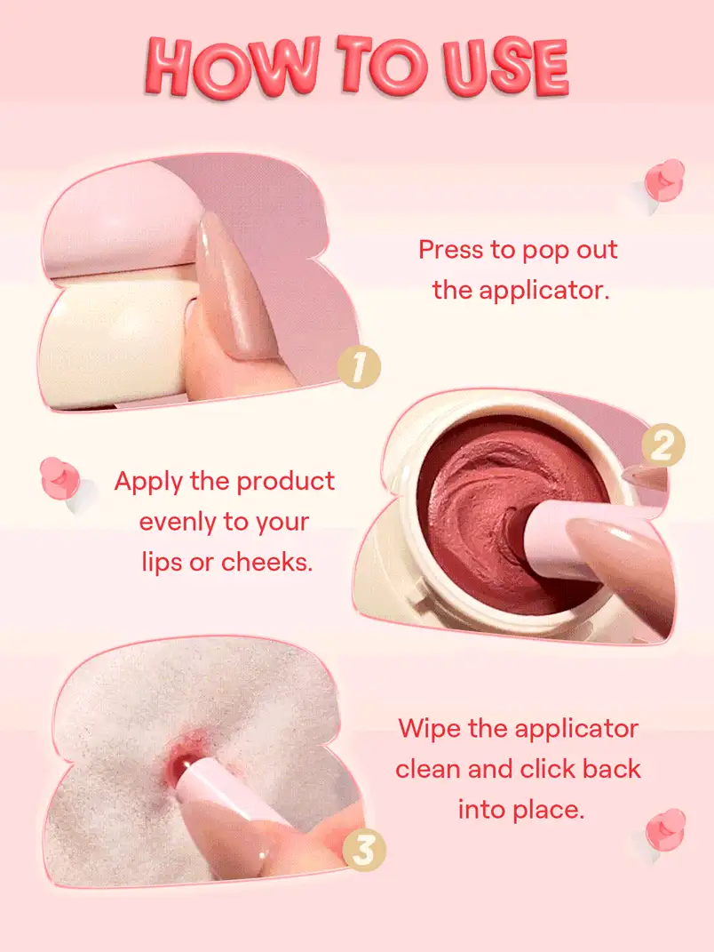 SHEGLAM Bounce Putty Pocket Lip Pot-Tangelo Twist Lip Combo Brand Beauty Makeup Face Paint Cosmetic For Women Girls Perfect For Spring Summer Ideal For Y2K Fancy Fashion Suitable For Birthday Mother'S Day Gift Rave Party Ready Best Color - Tangelo Twist - View 8