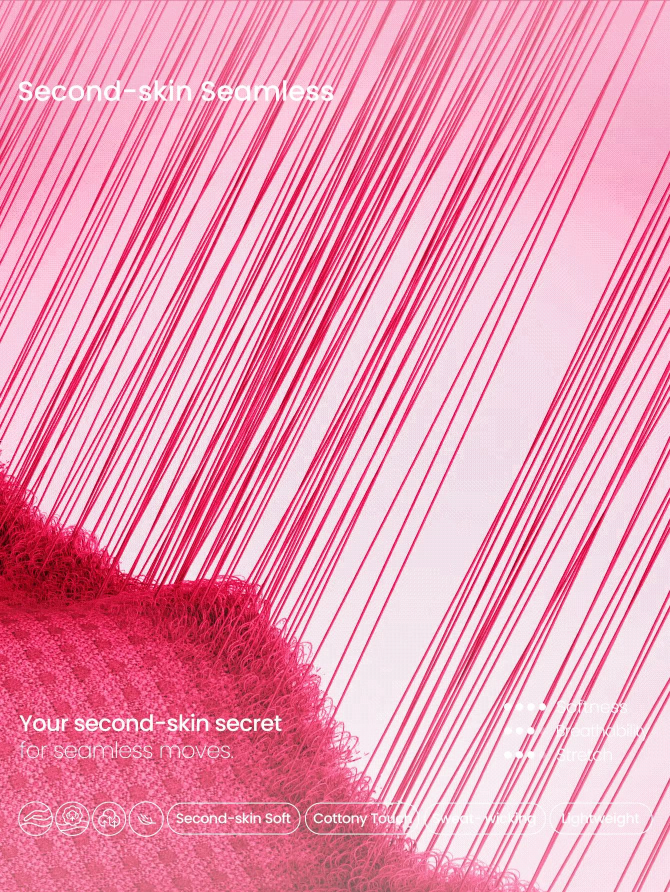 GLOWMODE 无缝U型背运动文胸可拆卸罩杯低冲击瑜伽日常可拆卸罩杯 - 玫紅色 - 查看 5