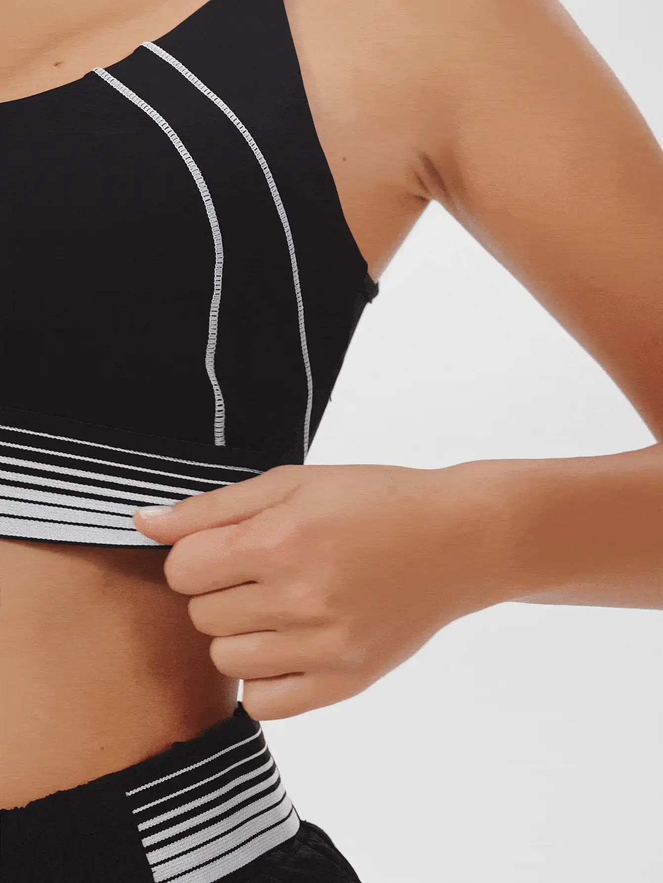 Eassivo Eassivo 全新高端多功能跑步、健身、户外运动、瑜伽运动内衣 - 黑色 - 查看 5