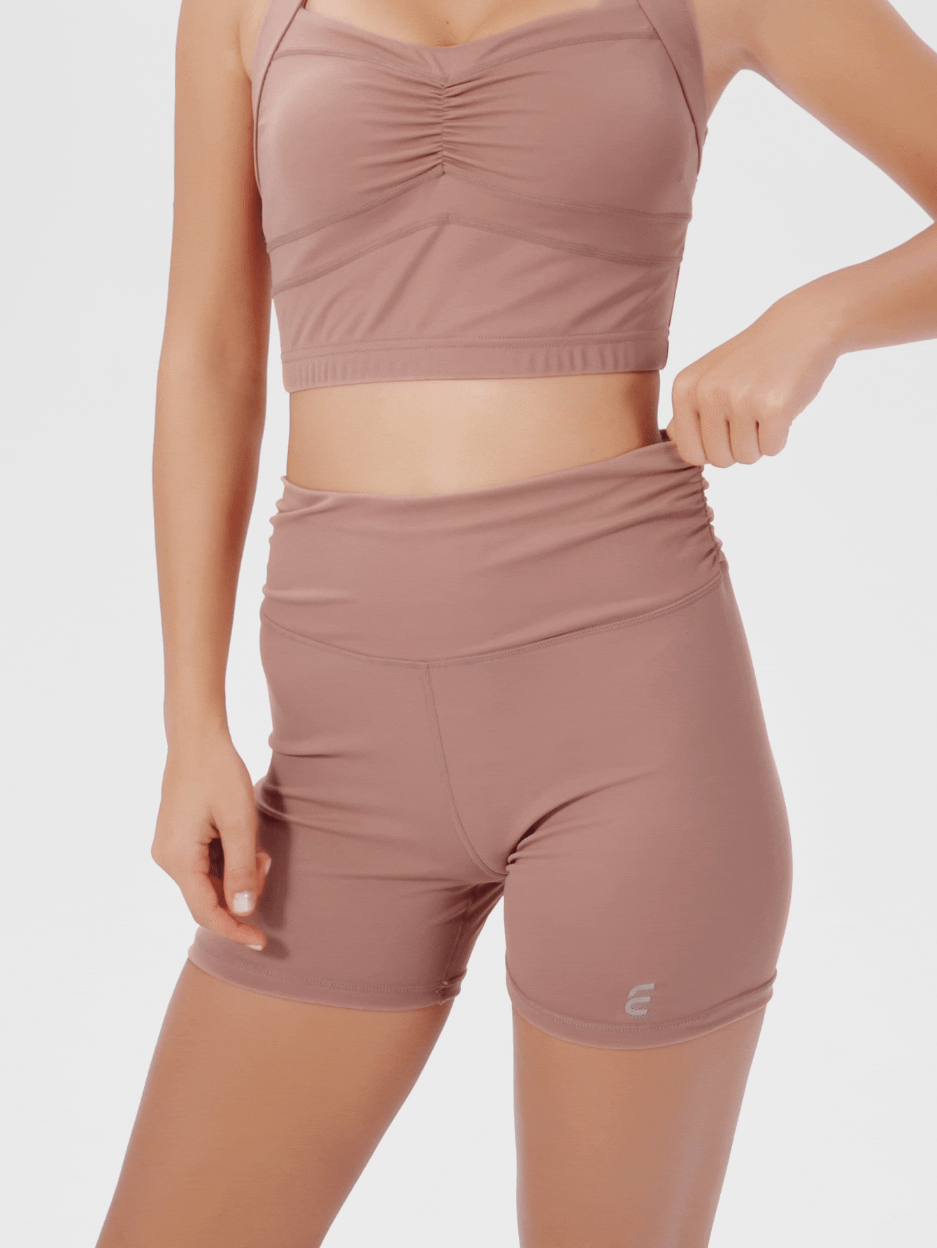 Eassivo Eassivo 全新多功能户外跑步健身运动短裤 - 藕粉色 - 查看 5