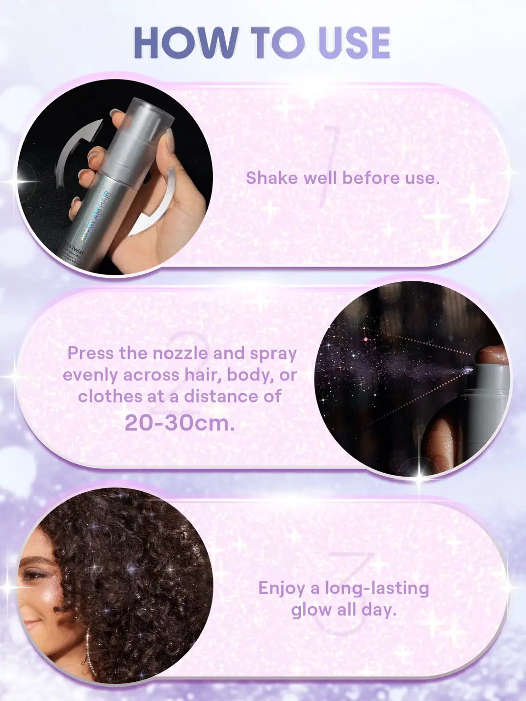 SHEGLAM HAIR Disco Twist 头发和身体闪光喷雾-Dance Queen 生日 禮物 假期 粉紅色的 氛圍 化妝品 旅行 學校 節慶 玫瑰 展示 女孩 魅力 護髮 母親節 想要 時尚 銳舞派對 - 舞蹈皇后 - 查看 10