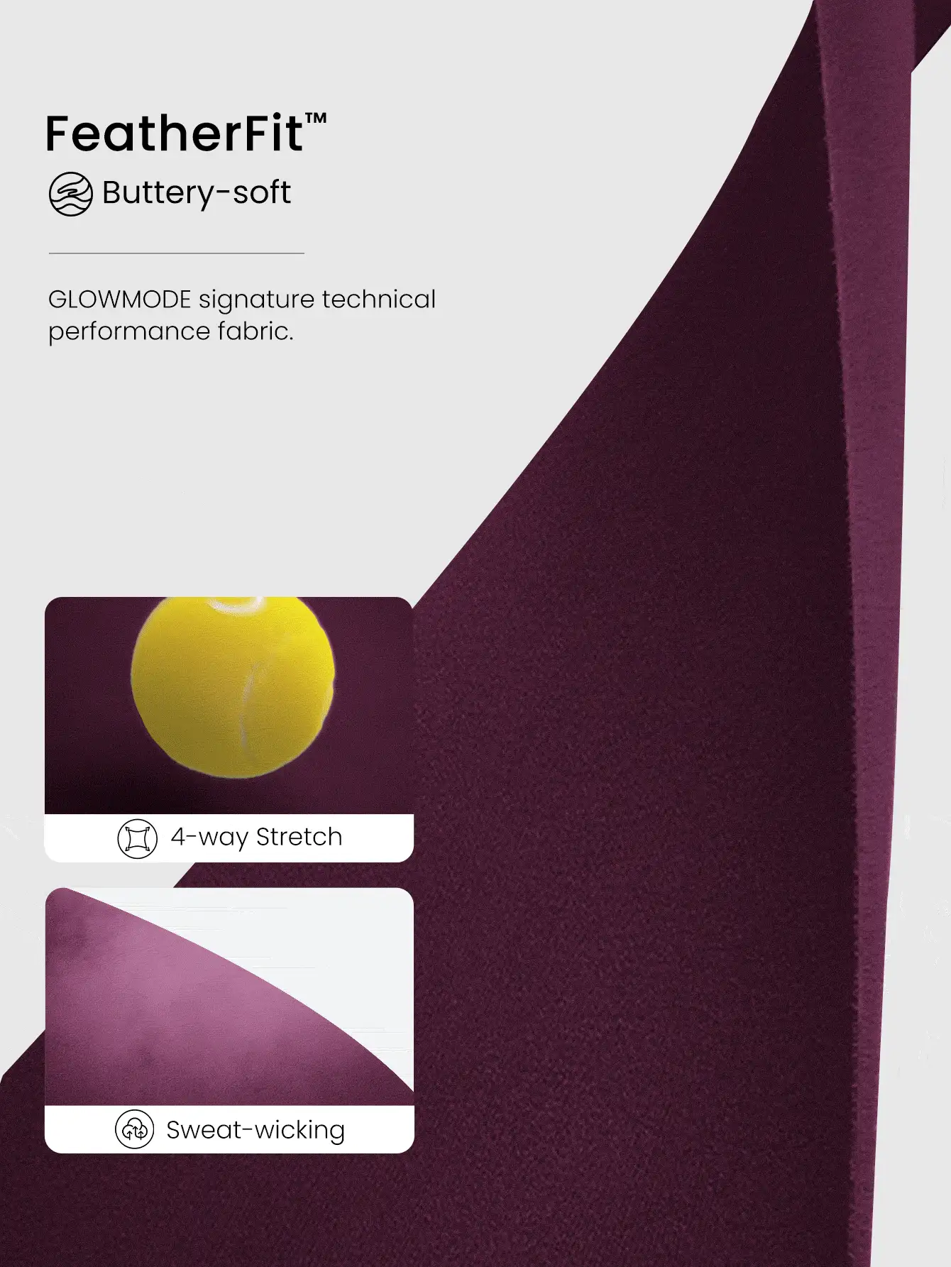 GLOWMODE FeatherFit™ Split Decision 二合一双面穿 柔软弹力吸汗系腰长袖上衣 瑜伽普拉提工作室日常休闲装 - 櫻桃可樂 - 查看 7