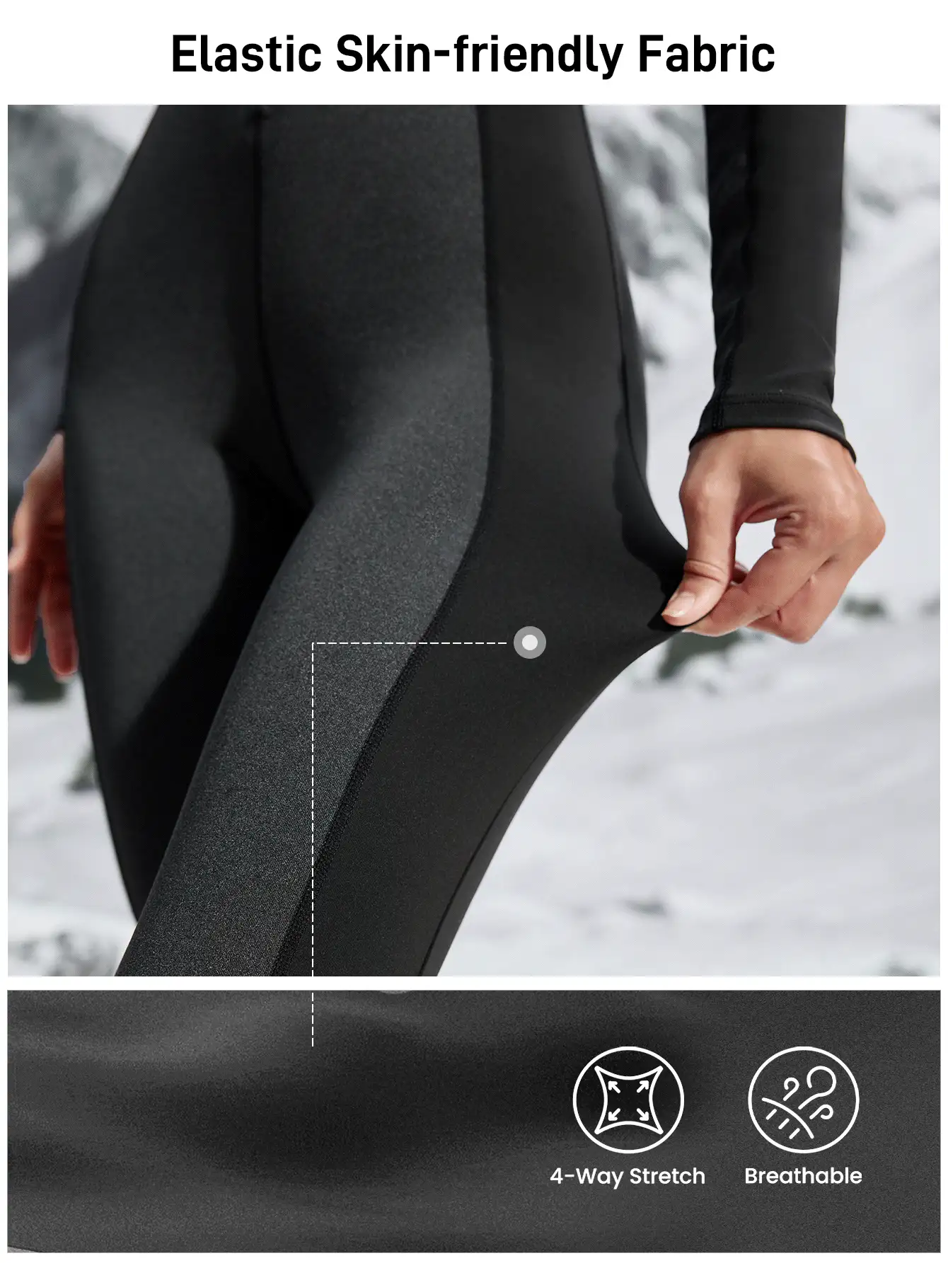 In My Nature Bộ áo liền quần và quần dài co giãn cao, thân thiện với da dành cho nữ, thích hợp cho cắm trại, leo núi, thể thao và đi làm trong thành phố. - Màu Xám nhạt - Xem 12