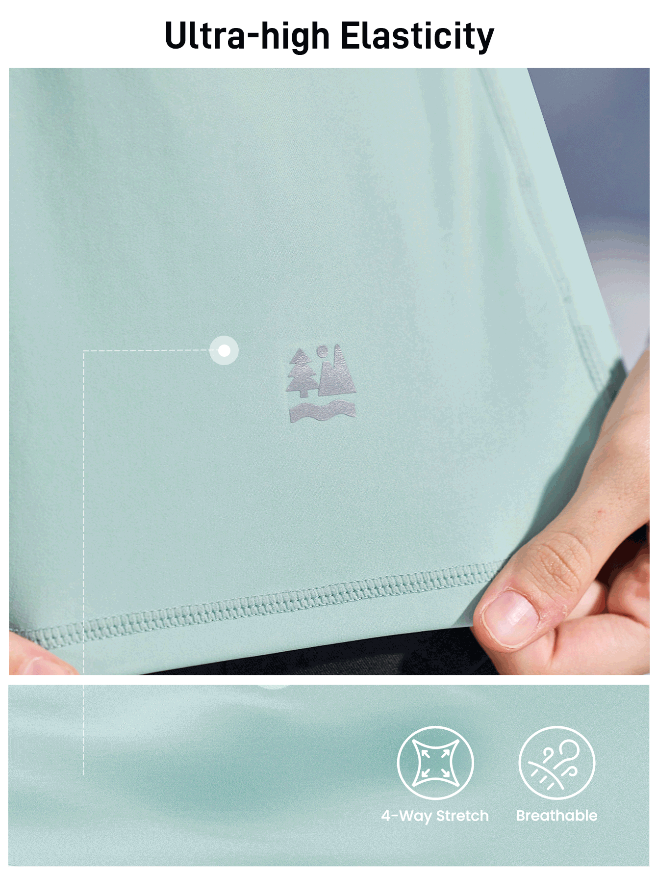 In My Nature 女士户外运动休闲纯色卫衣，柔软舒适，弹性十足 - 綠色 - 查看 2