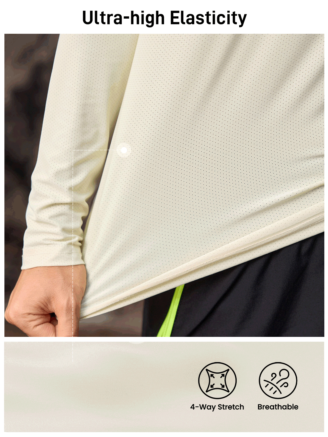 In My Nature 女士户外T恤和背心，高弹亲肤，适合户外露营、徒步旅行、运动和城市通勤 - 黃色 - 查看 4