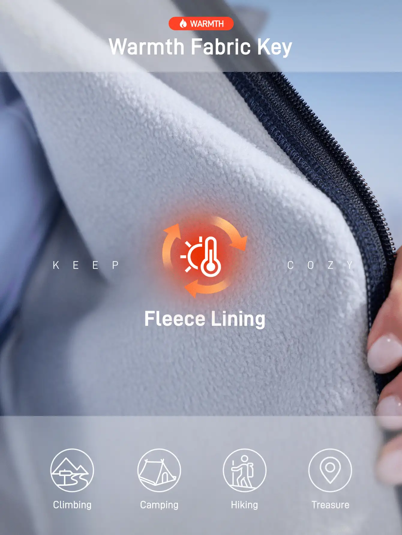 In My Nature 女士纯色长袖连帽休闲百搭简约设计户外雨衣 - 藏蓝色 - 查看 5