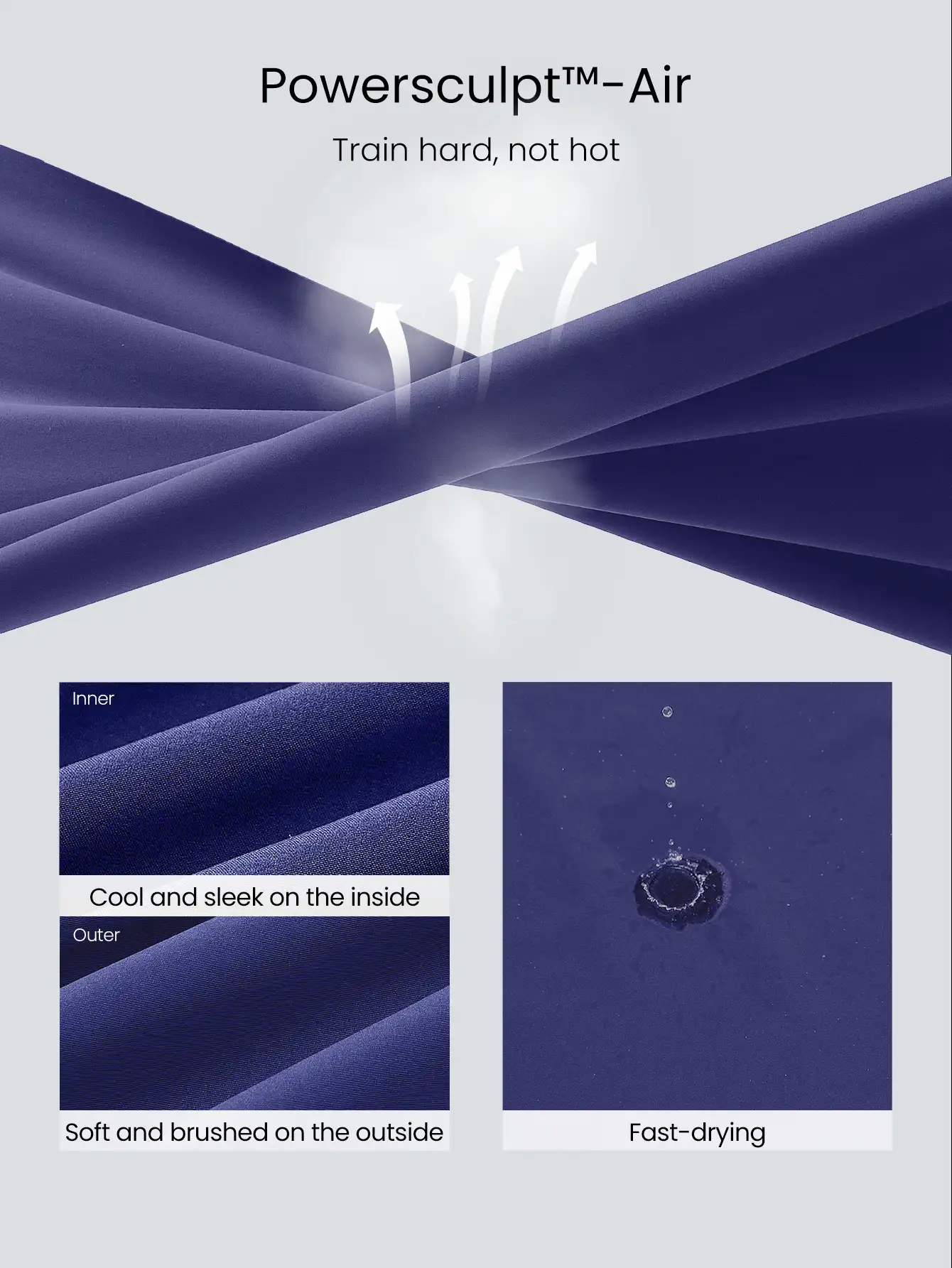 GLOWMODE 28" PowerSculpt™-Air Drawstring Waist Butt-Lifting Leggings With Side Pockets High Impact Running Training Tennis Gym