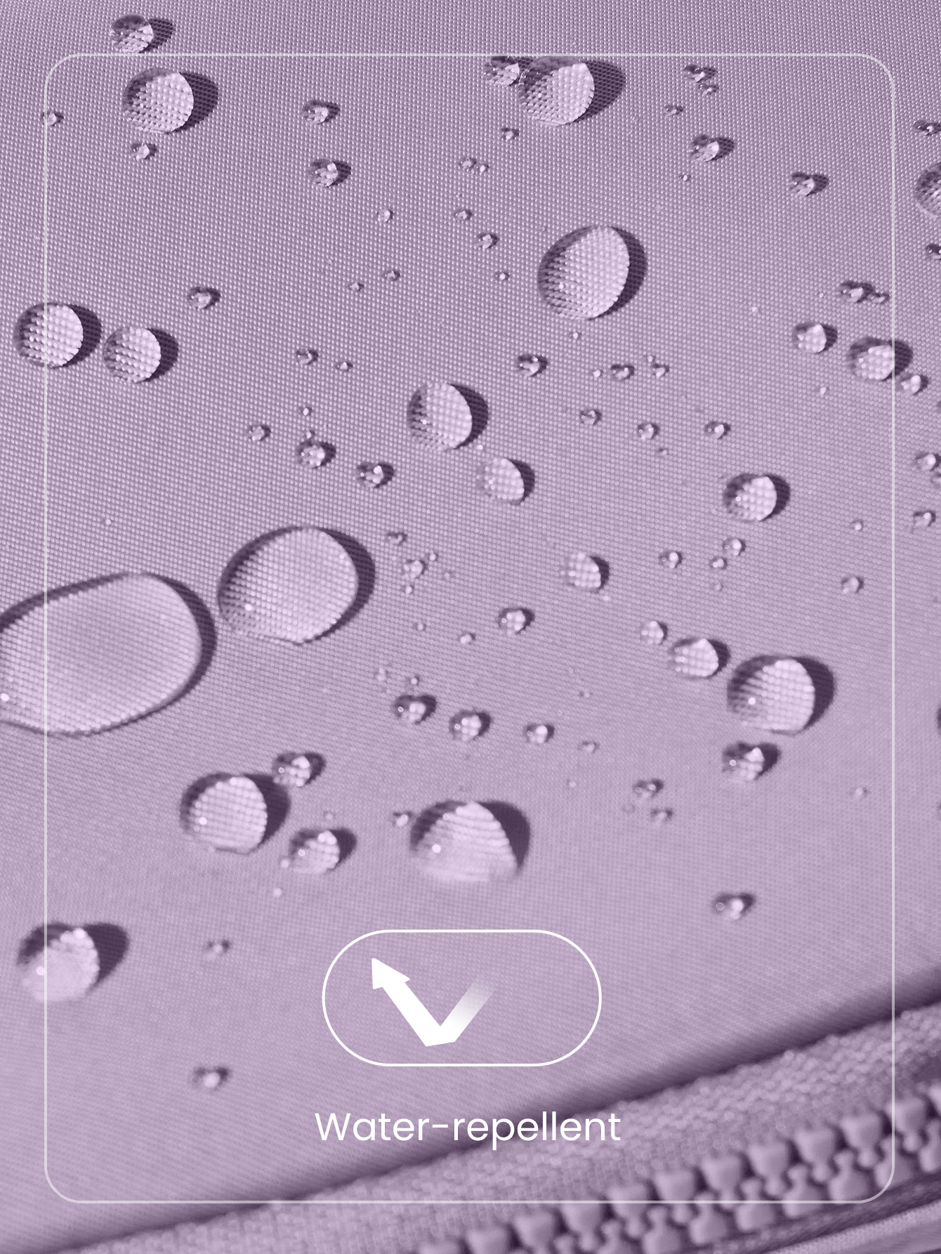 GLOWMODE 1升拉链式多功能腰包 防水斜挎腰包 可调节肩带 - 淺灰紫 - 查看 5