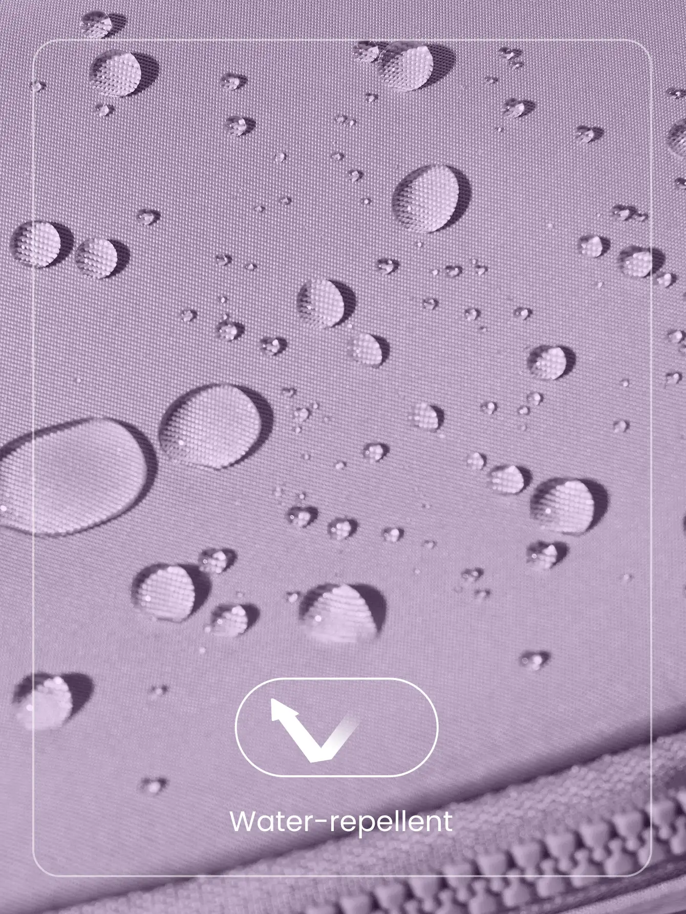 GLOWMODE 1升拉链式多功能腰包 防水斜挎腰包 可调节肩带 - 淺灰紫 - 查看 5