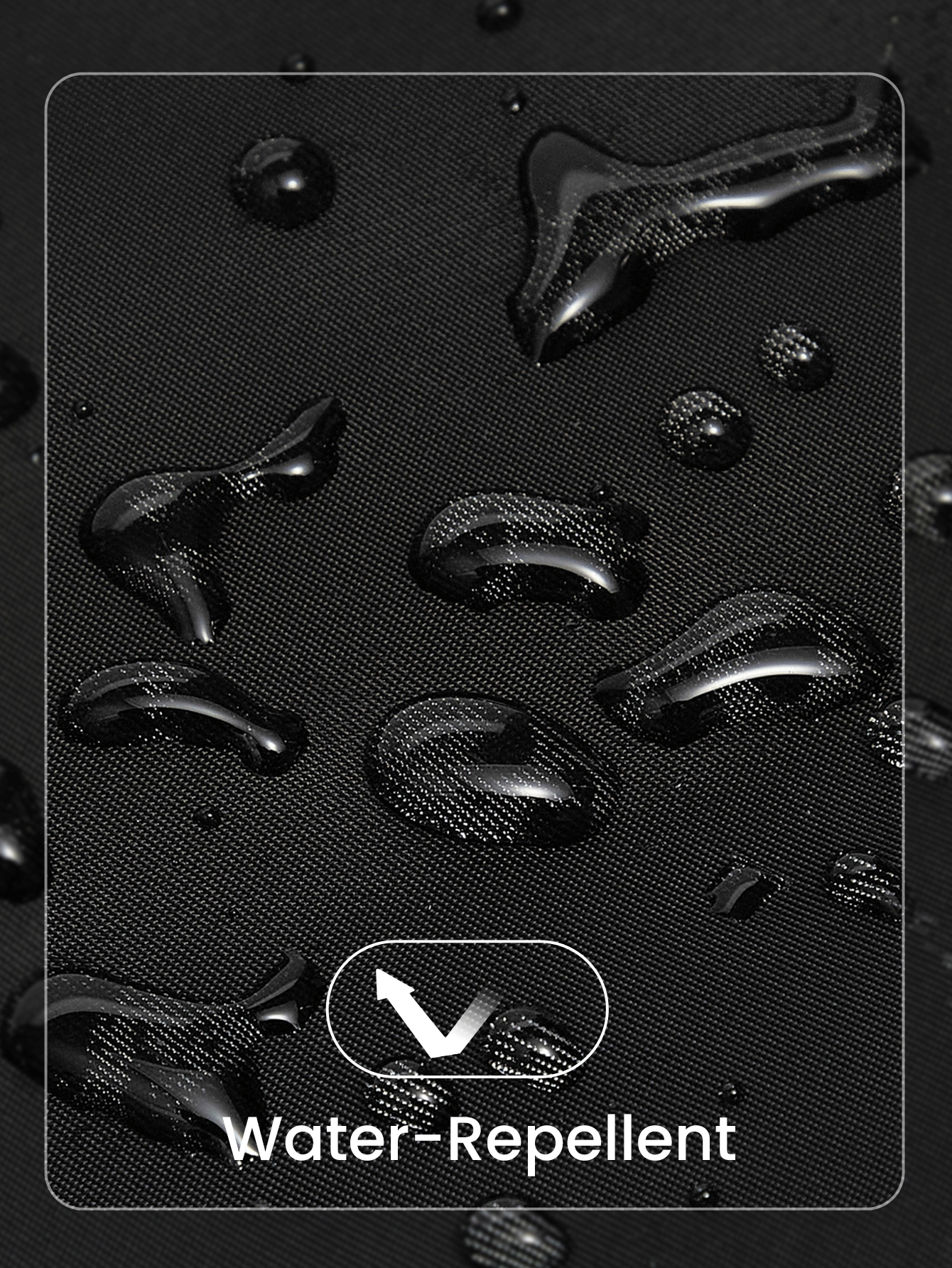 GLOWMODE 18升尼龙防水双面口袋手提包带刺绣标志旅行日常休闲 - 深黑色 - 查看 4