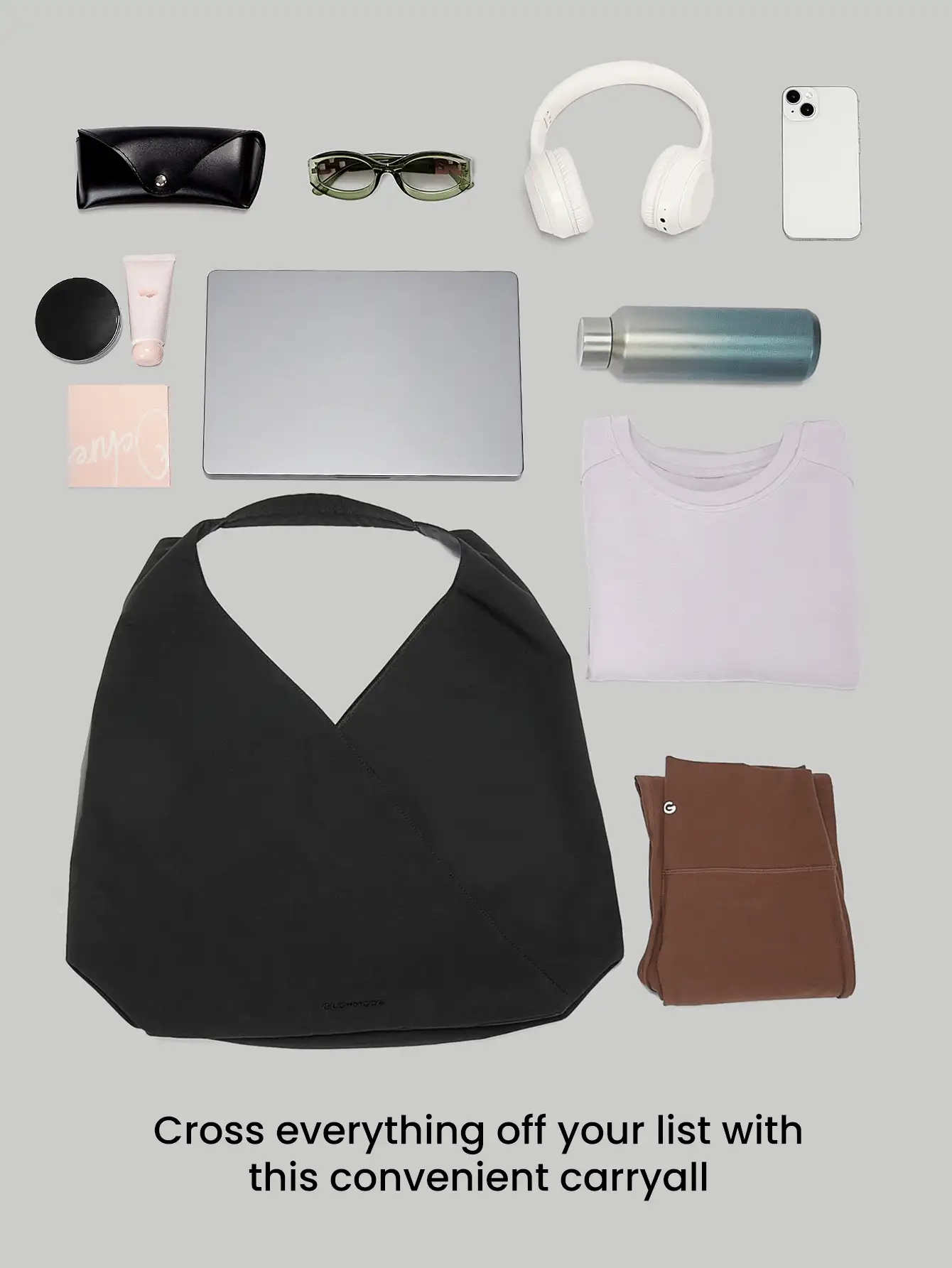 GLOWMODE Bolsa de bolso reversível repelente de água de nylon 18L com logotipo bordado para viagem casual diária