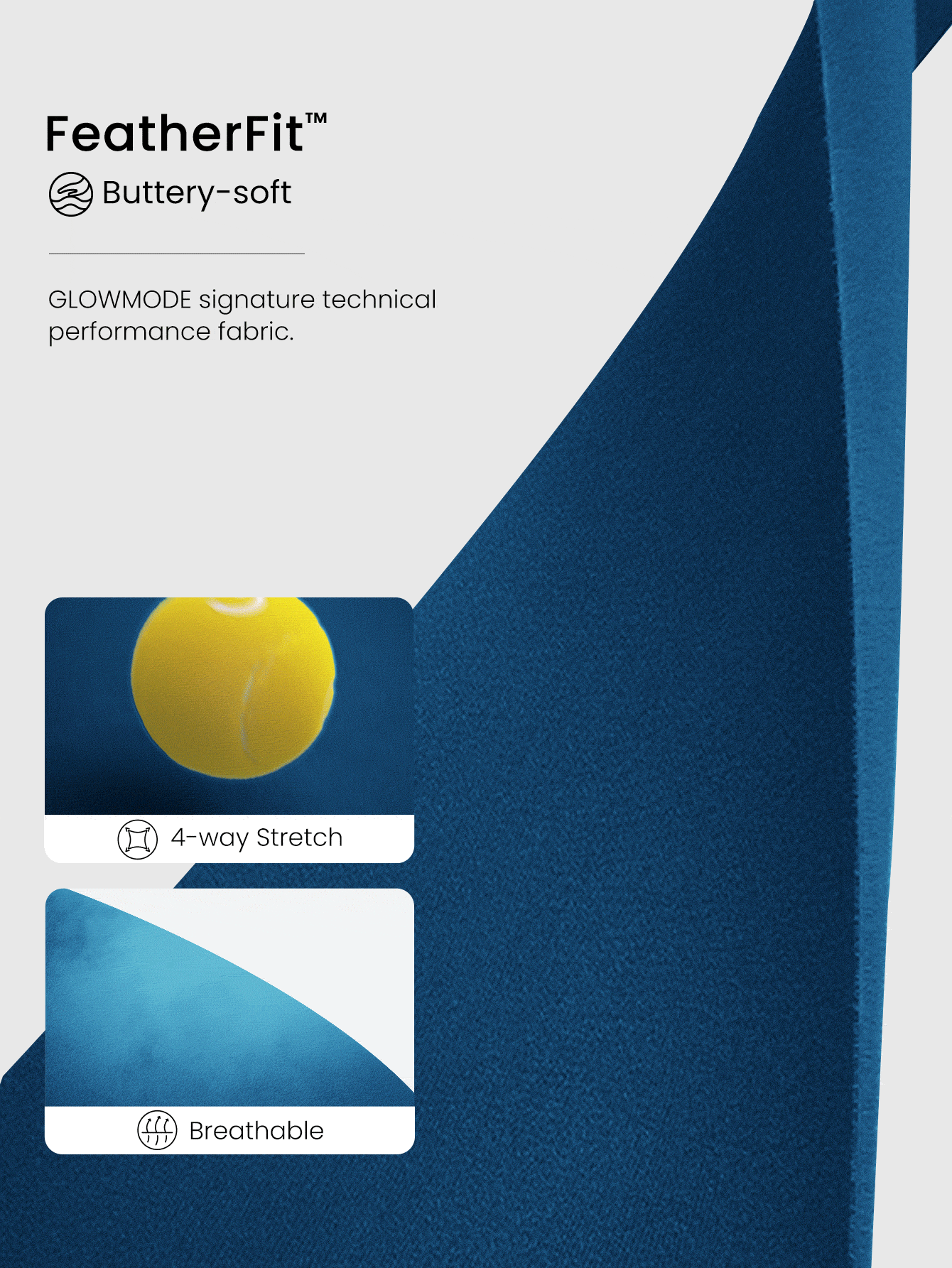 GLOWMODE FeatherFit™ Studio Ready Zipper Pockets Slim Fit Long Sleeve Thumbholes Active Jacket Low Impact Yoga Pilates Studio Gym Daily - Blue Ambition - 查看 6