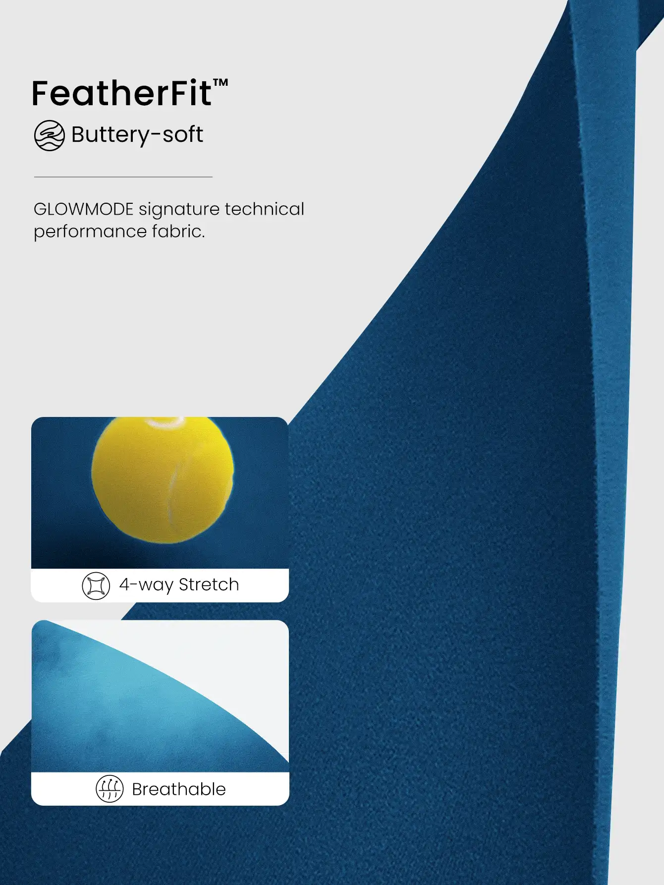 GLOWMODE FeatherFit™ Studio Ready Zipper Pockets Slim Fit Long Sleeve Thumbholes Active Jacket Low Impact Yoga Pilates Studio Gym Daily - Blue Ambition - 查看 6