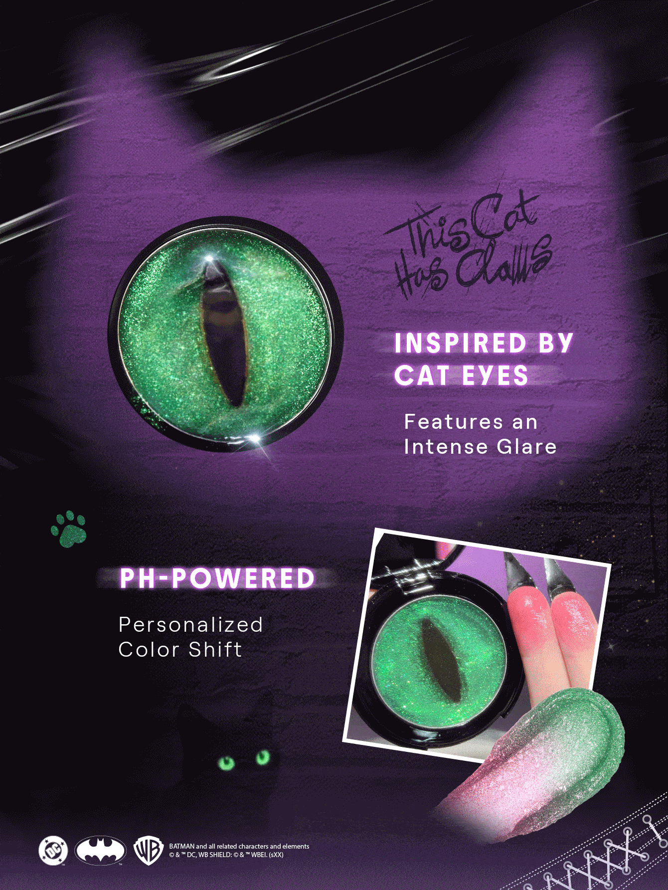 CATWOMAN™ | SHEGLAM Black Cat Color-Changing Blush Brand Beauty Cosmetic Makeup For Women And Girls - Changing Blush - View 5