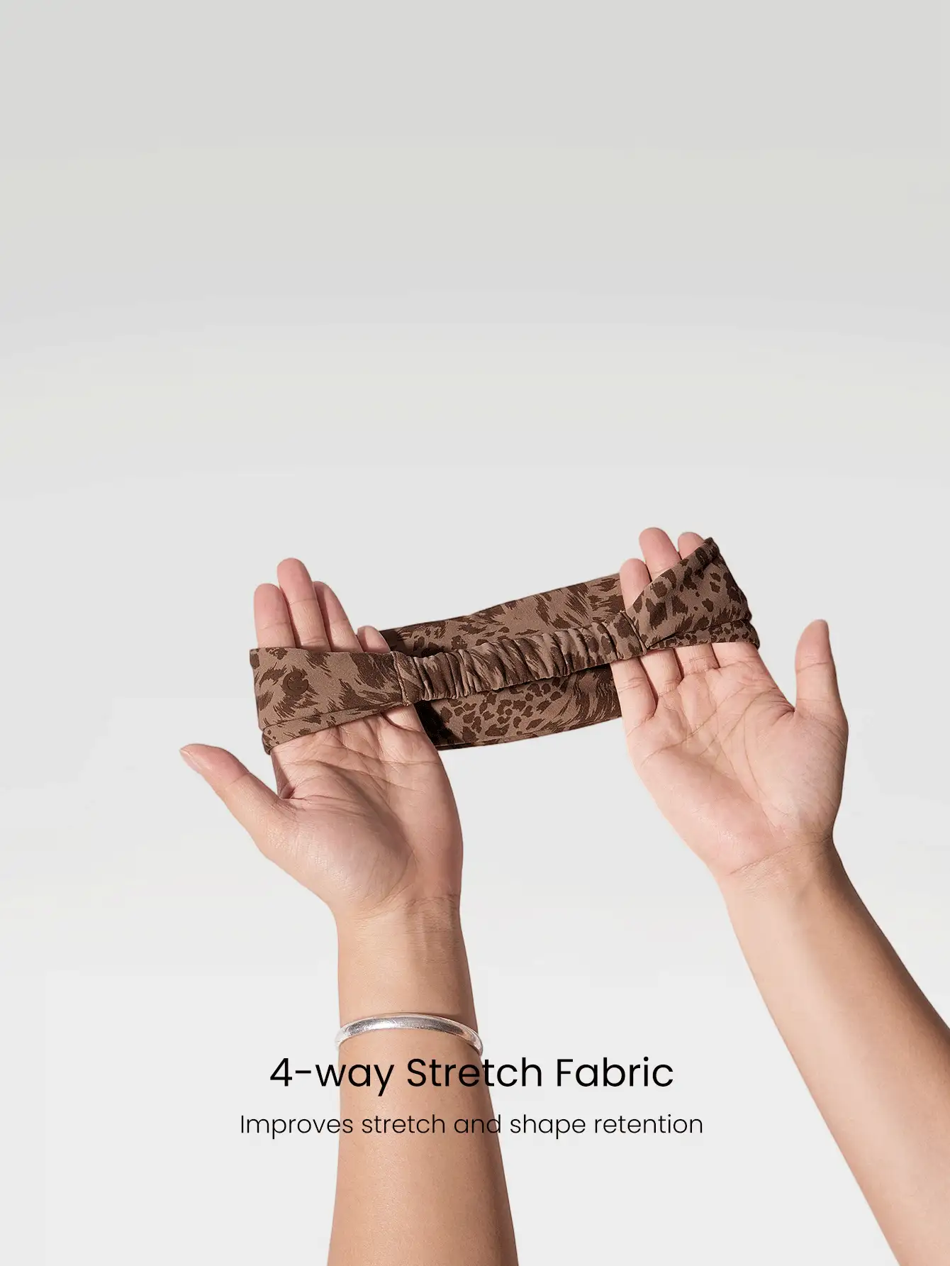 GLOWMODE FeatherFit™-Air Work It 吸汗训练头带健身房 - 棕色 - 查看 4