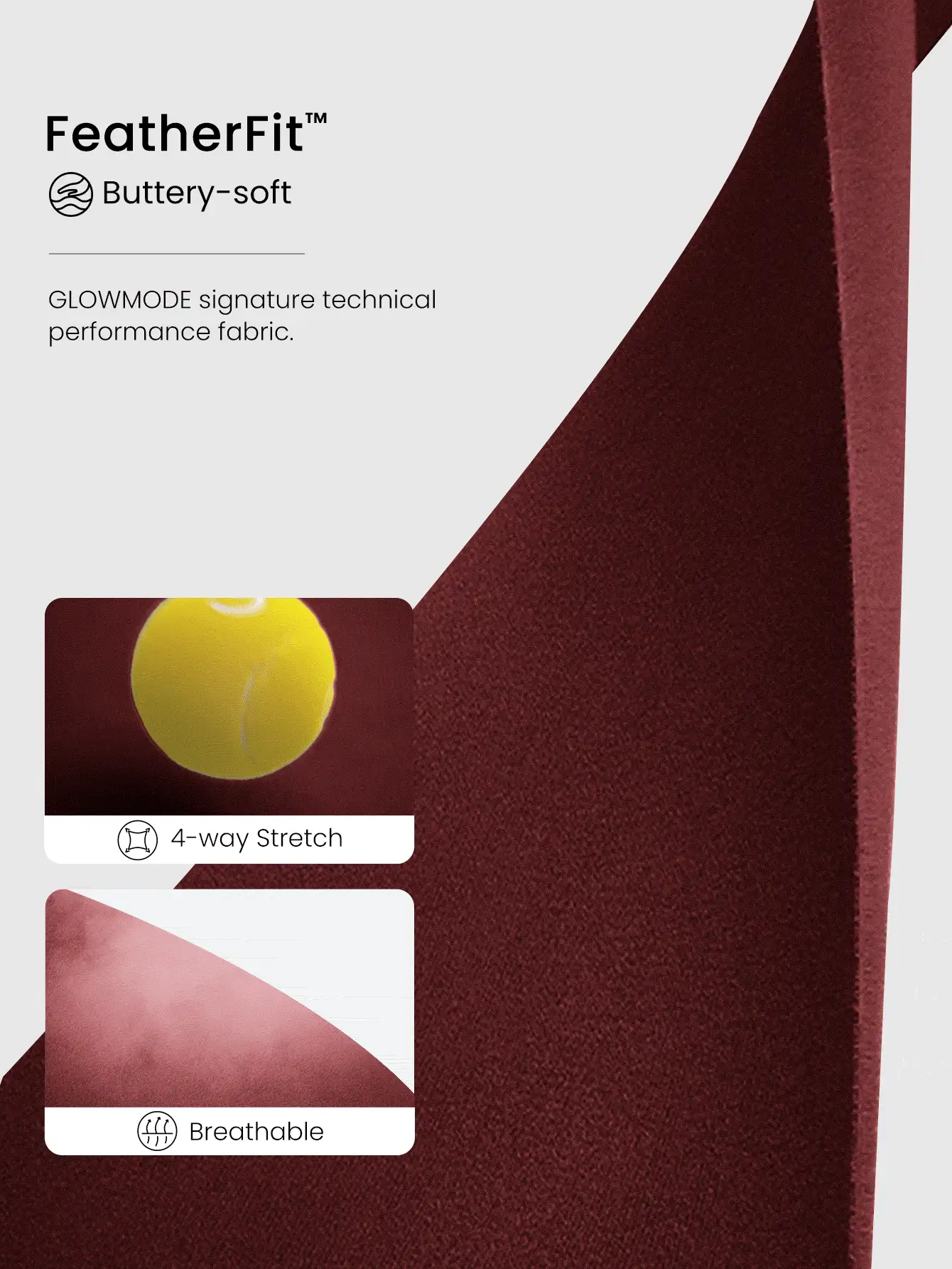 GLOWMODE FeatherFit™ Chill Glow Weicher, dehnbarer, schweißableitender Hoodie mit Kontrastnaht, Daumenöffnungen und Reißverschluss in Taillenlänge, geeignet für Herbst, Winter, Yoga, Pilates, Studio und Alltagsmode