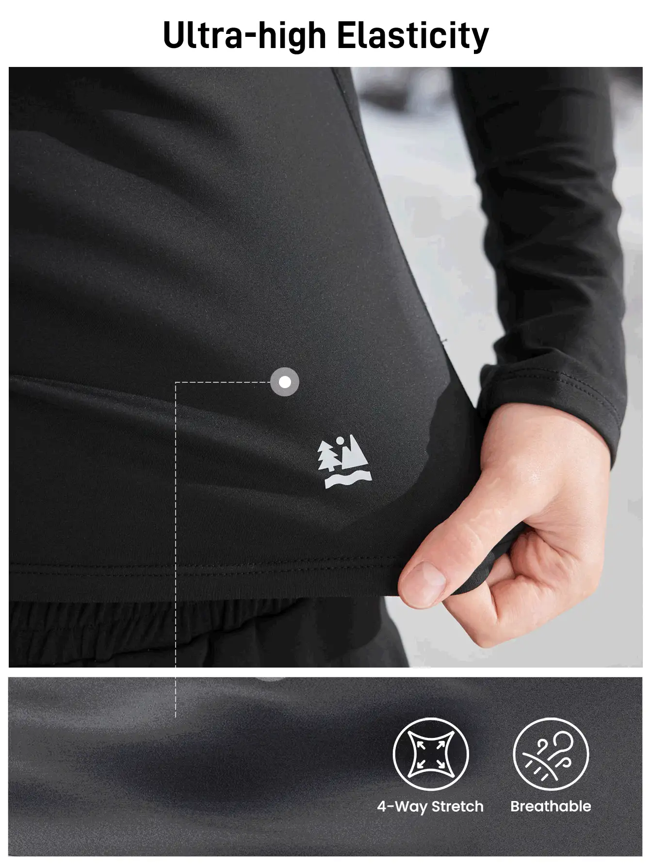 In My Nature Nature Hike 弹力亲肤女式户外T恤和背心，秋冬