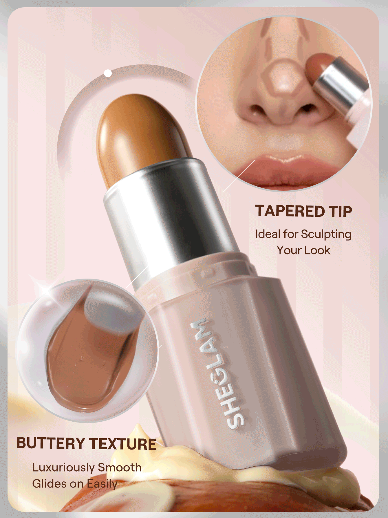 SHEGLAM Buttery Buff ThỏI TạO KhốI Và TạO NâU-Earthy Sepia ThươNg HiệU LàM đẹP Trang đIểM Mỹ PhẩM Cho Phụ Nữ Và Cô GáI HoàN HảO Cho MùA Hè MùA XuâN Lý TưởNg Cho Y2K ThờI Trang Sang TrọNg Phù HợP Cho Sinh NhậT NgàY CủA Mẹ Quà TặNg TiệC SẵN SàNg MàU SắC TốT NhấT - Earthy Sepia - Xem 3