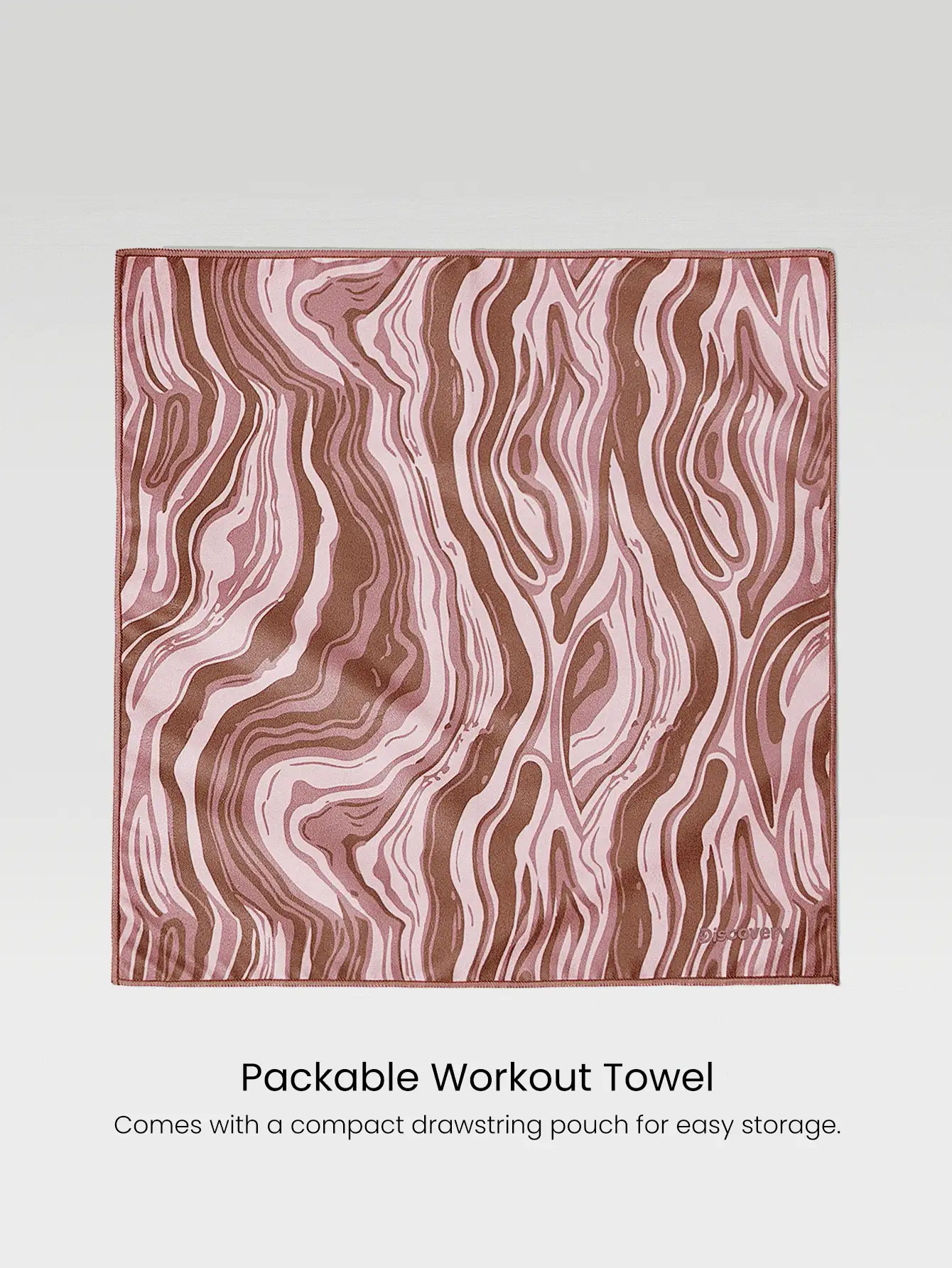 GLOWMODE Khăn tắm X Discovery Don't Sweat It thấm hút mồ hôi nhanh khô, có túi đựng, thích hợp cho đi bộ đường dài, chạy bộ, tập luyện ngoài trời và hoạt động thể thao. - Màu hồng gỉ - Xem 3