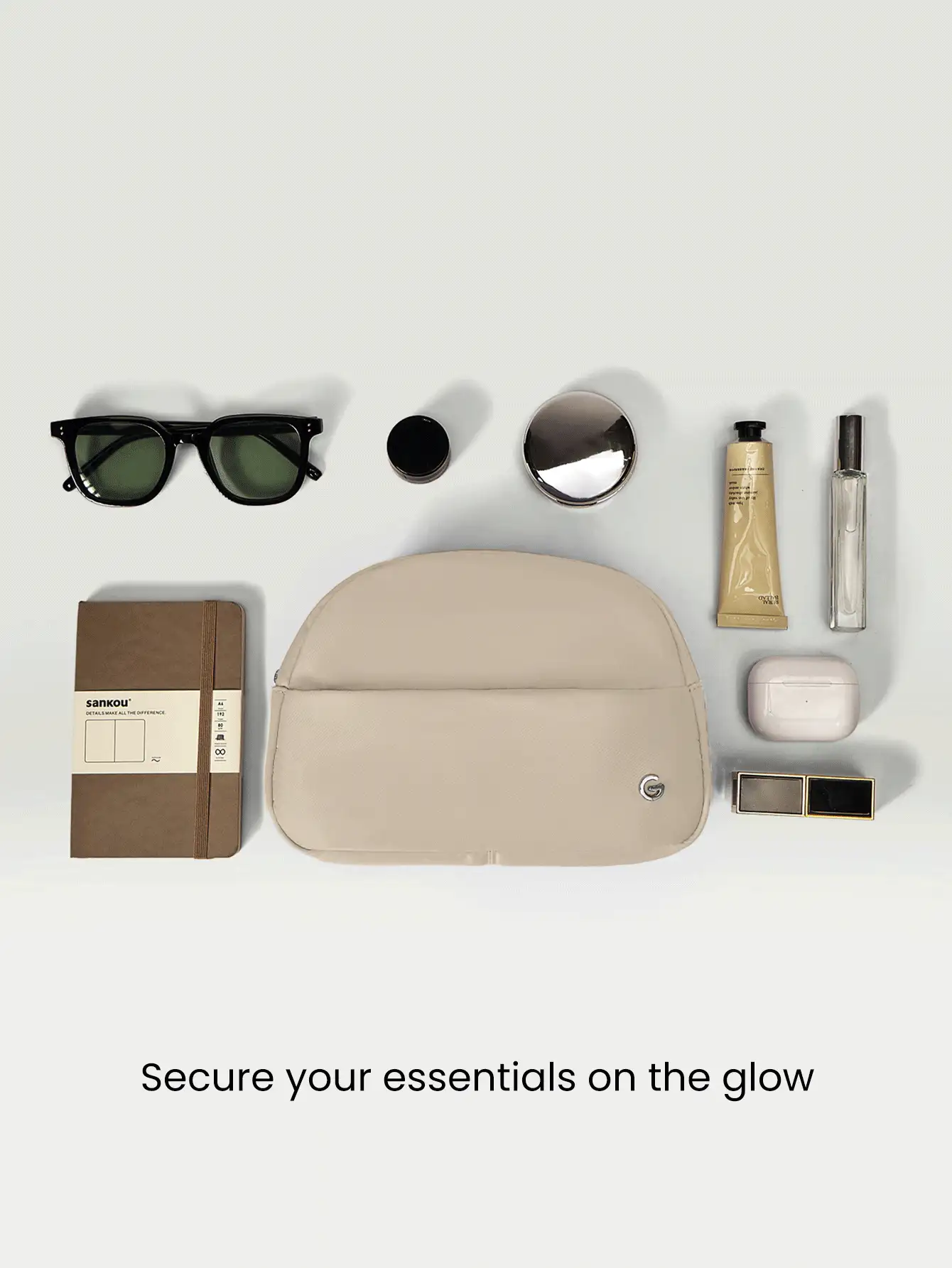 GLOWMODE 2升 Travel Mate All Small Things Essentials 双口袋收纳旅行袋 - 灰棕色 - 查看 2