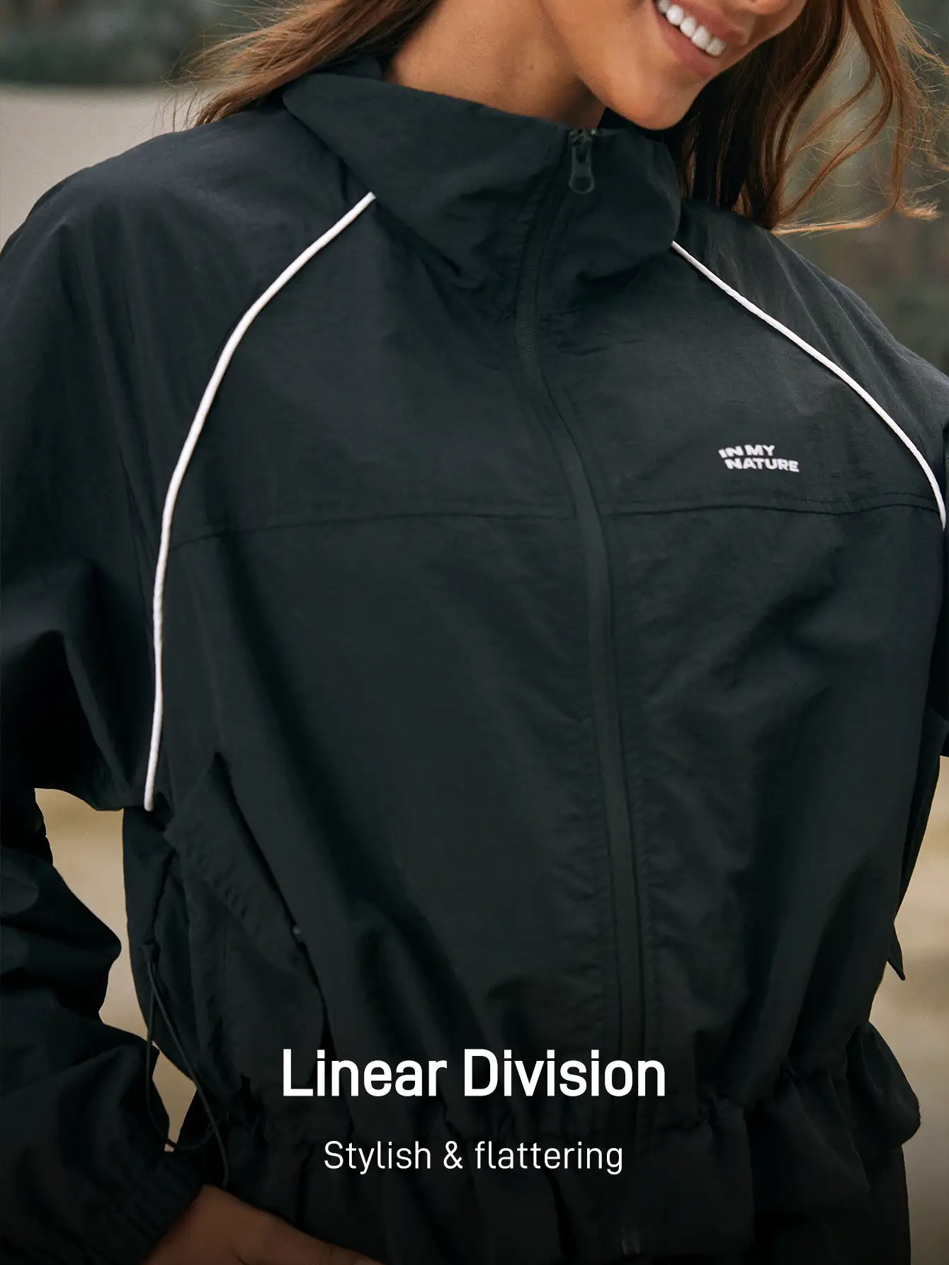 In My Nature Women's Drawstring Waist Jacket And Pants Outdoor Suit Camping Clothes Hiking Clothes Women Set Camping Clothes Women Breathable Pants